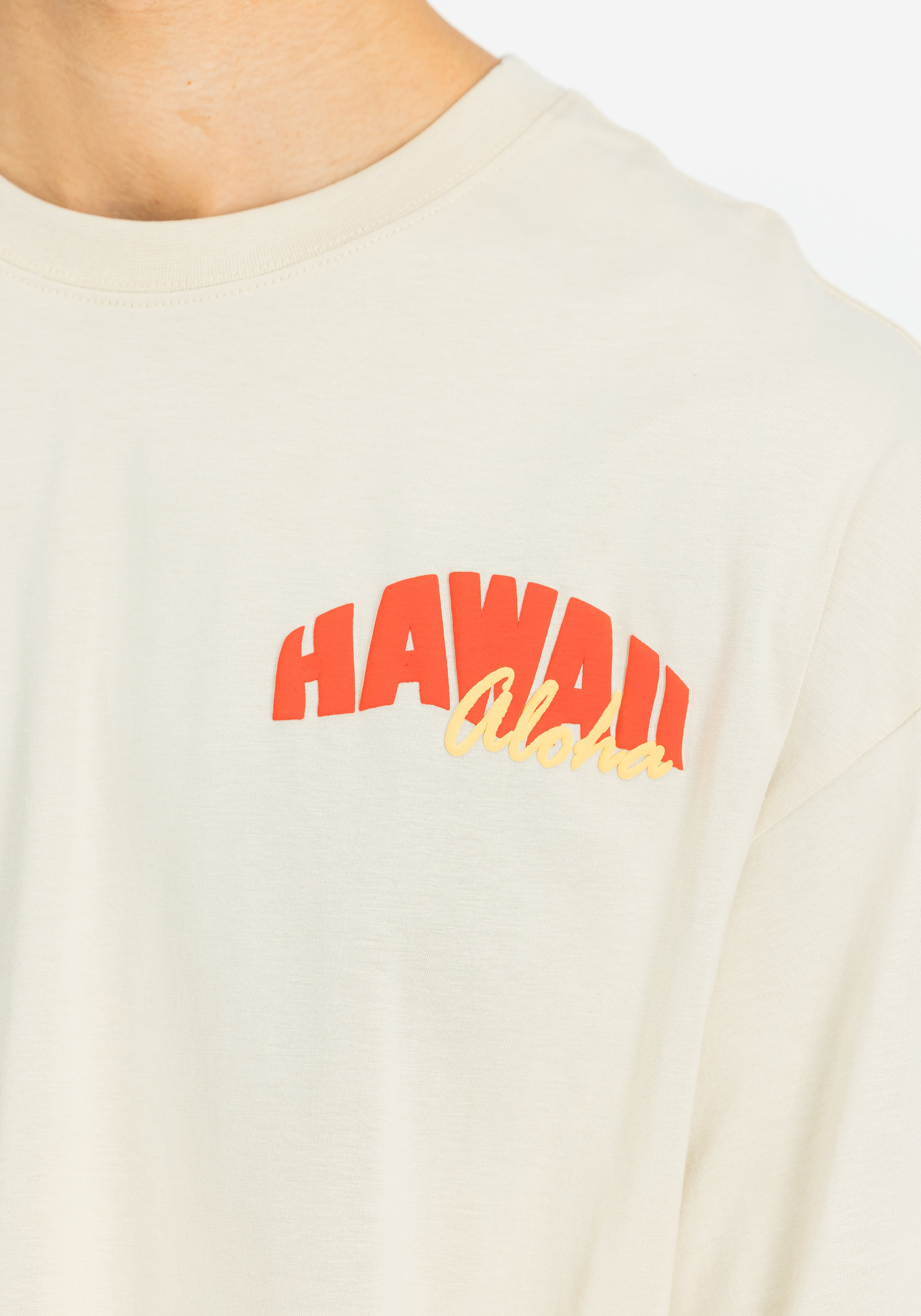 Alpha Industries T-Shirt »Alpha Industries Men - T-Shirts Hawaii Aloha Backprint T-Shirt«