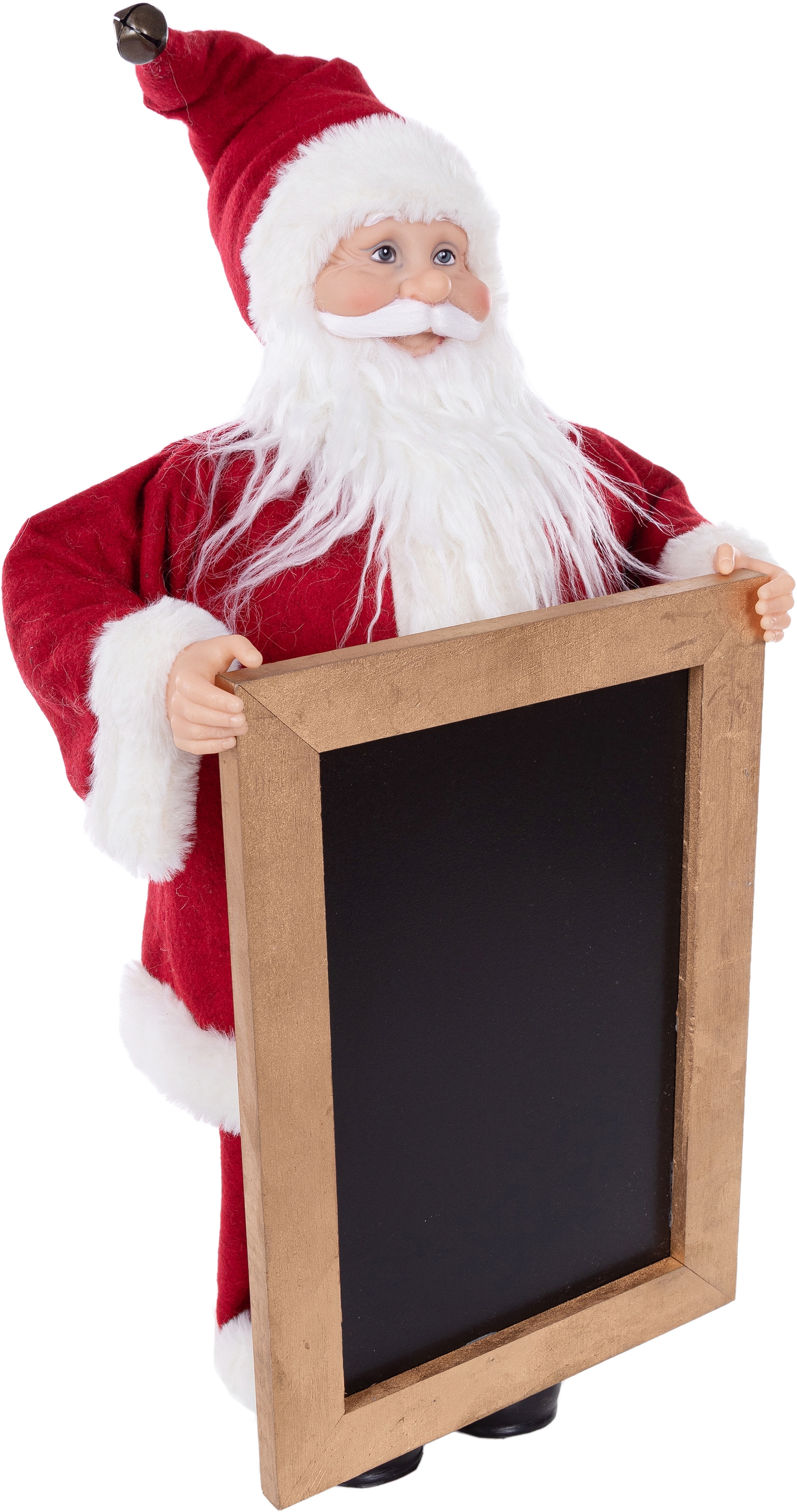 Myflair Möbel & Accessoires Weihnachtsmann »Weihnachtsdeko rot« mit Tafel zum Beschriften, Höhe ca. 61 cm