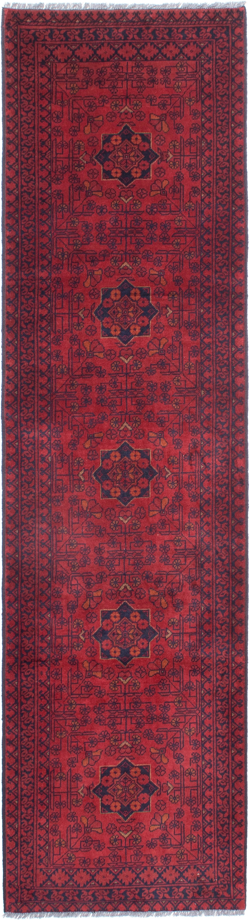 morgenland Orientteppich »Afghan - Kunduz - 288 x 80 cm - dunkelrot«, recht günstig online kaufen