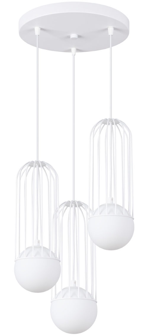 SOLLUX lighting Pendelleuchte »Pendelleuchte BRINA 3P Weiß«, 3 flammig, Leu günstig online kaufen