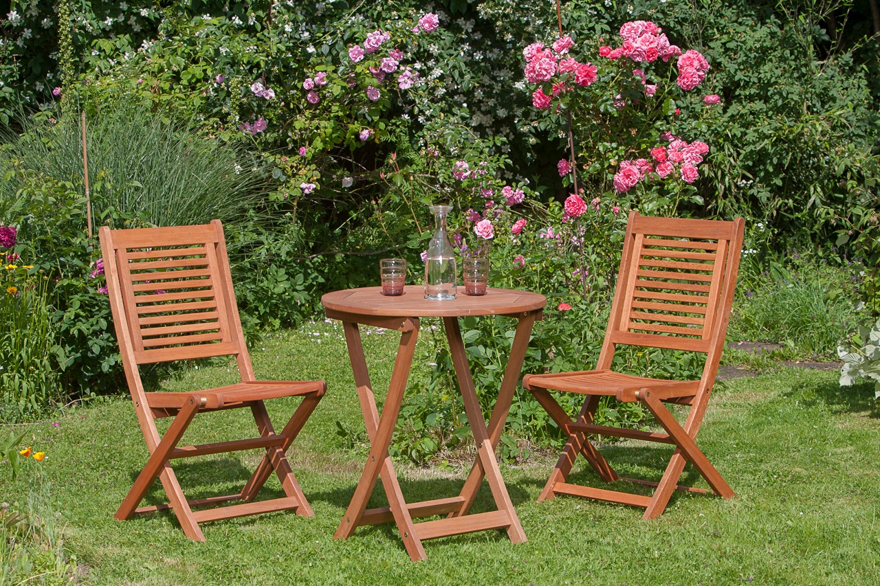 MERXX Garten-Essgruppe »»Cordoba«« Set, Geöltes Eukalyptusholz, 3 Stk. tlg. günstig online kaufen