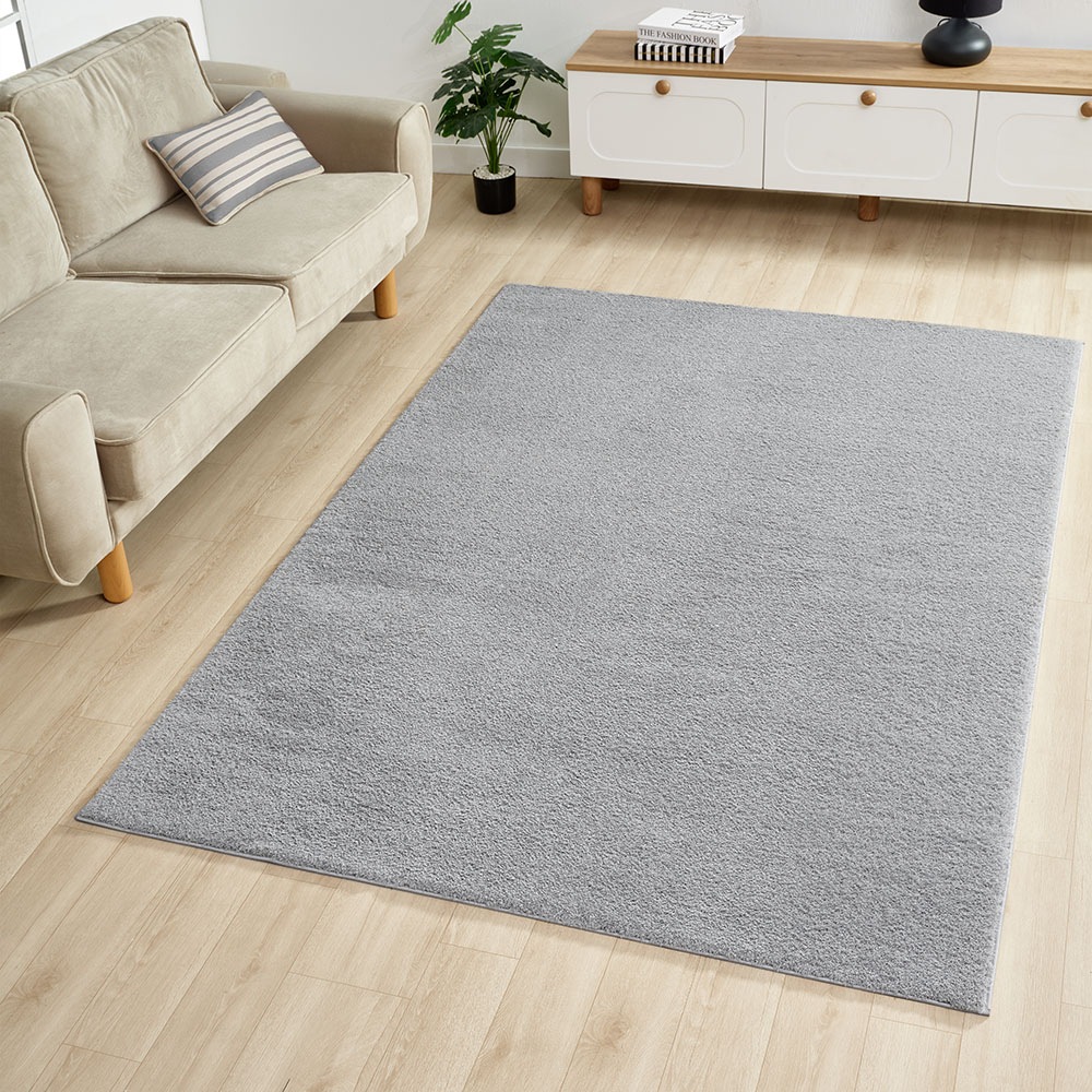 OTTO home Hochflor-Teppich »Lilari«, rechteckig, 30 mm Höhe, Uni Farben, be günstig online kaufen