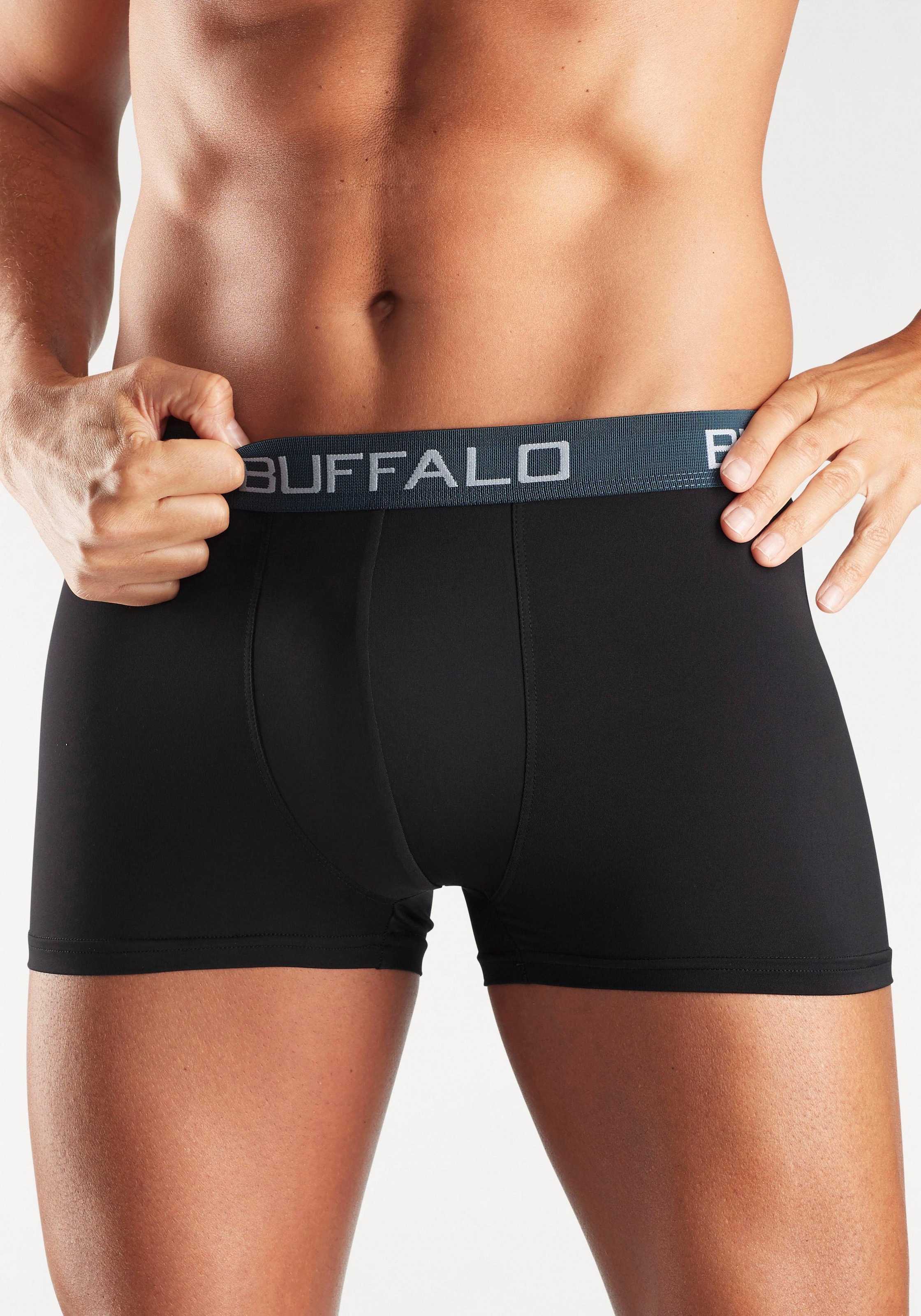 Buffalo Boxer »Boxershorts für Herren«, (Packung, 4 St.), aus Baumwoll-Mix