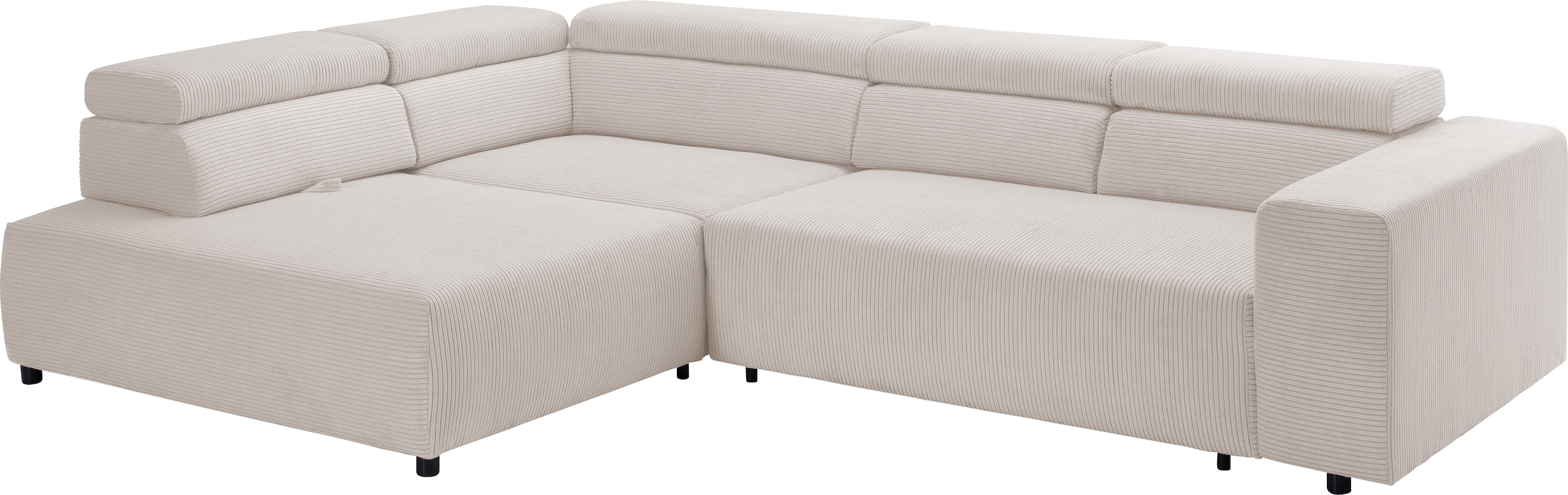 exxpo - sofa fashion Ecksofa »VITTORIO mit Komfortfunktionen, bequem und mo günstig online kaufen