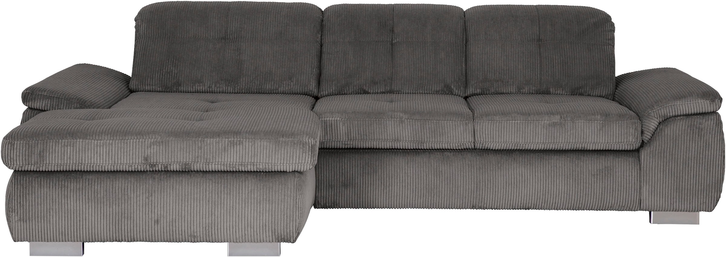 Die PlanBar Ecksofa »MP-IN16037 L-Form, Breite 289 cm, mit Kaltschaum-Polsterung« mit Sitztiefenverstellung & Zierkissen