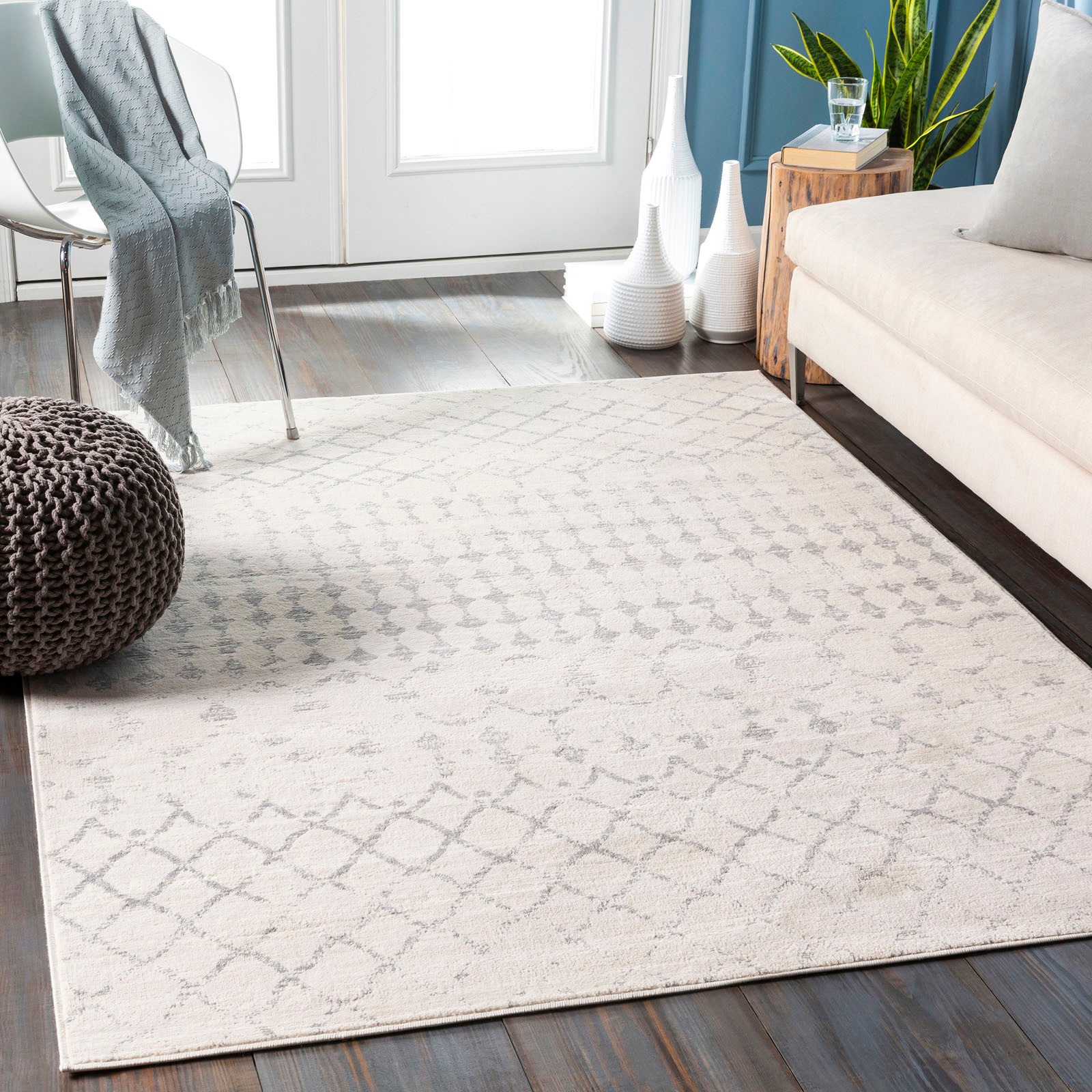 Bild von Surya Teppich »Geometric«, rechteckig, Berber, Ethnisch Boho Kurzflor Wohnzimmerteppich, Schlafzimmer