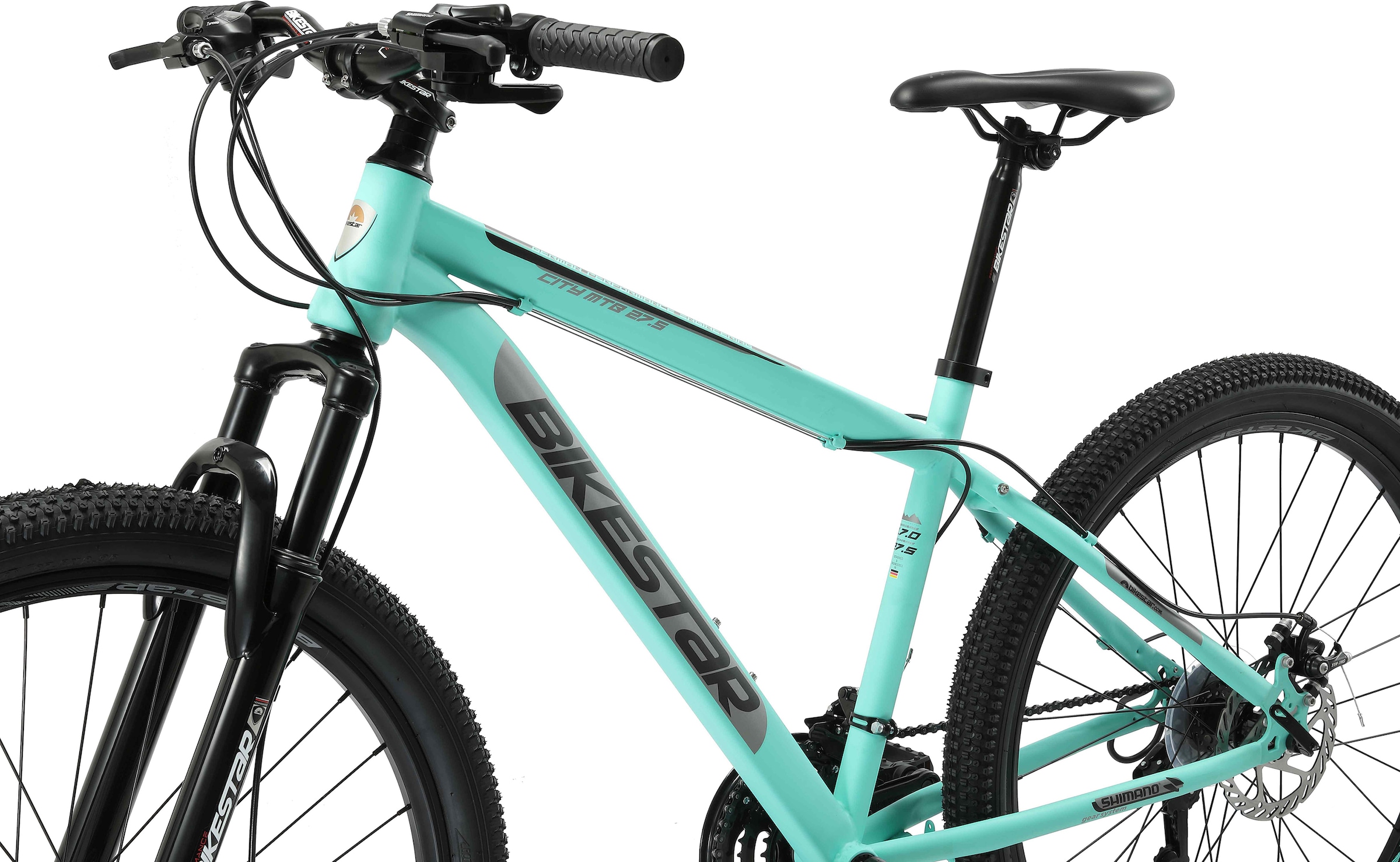 Bikestar Mountainbike 21 Gang Shimano RD-TY300 Schaltwerk Kettenschaltung für Damen und Herren, Kettenschaltung