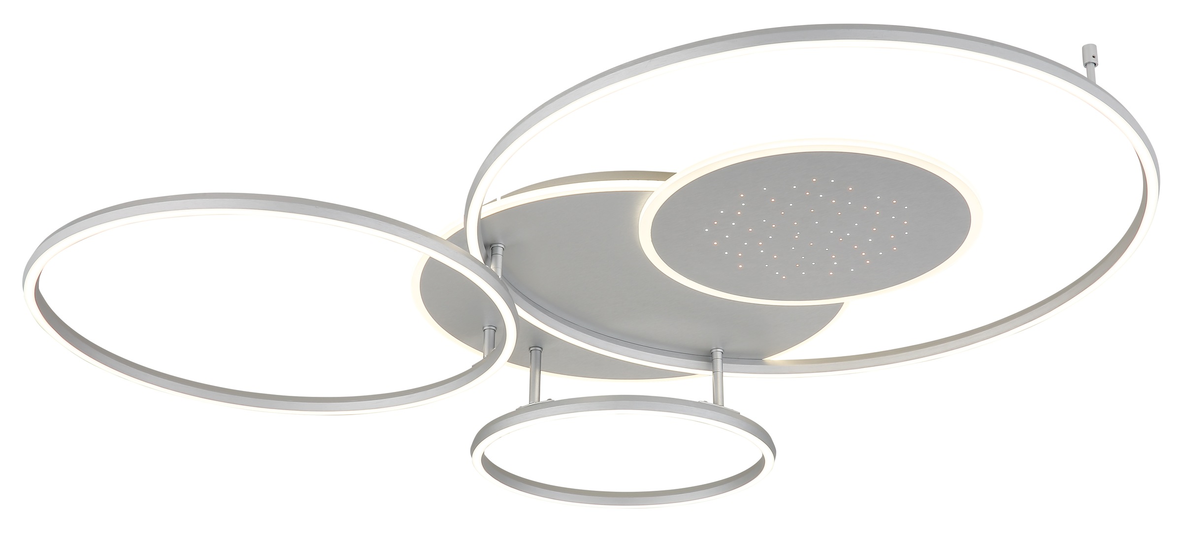 GLOBO LIGHTING Deckenleuchte »JOHNSON« LED-Modul 1 Stk. Smarte LED-Deckenleuchte, dimmbar, Fernbedienung, flexibel