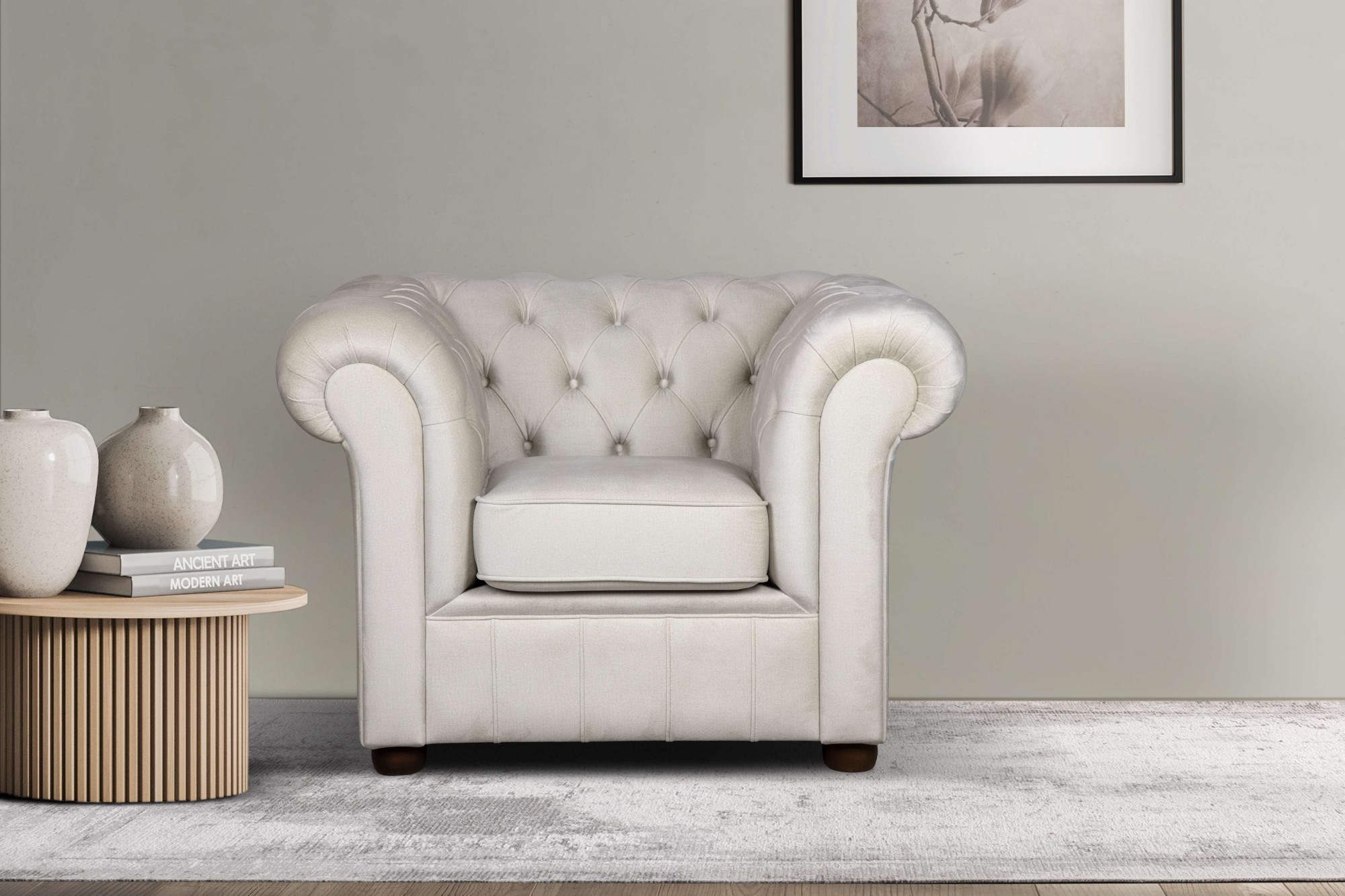 Home affaire Sessel »CHARENTE, Chesterfield, Wellenfederung, Maße B/T/H: 10 günstig online kaufen