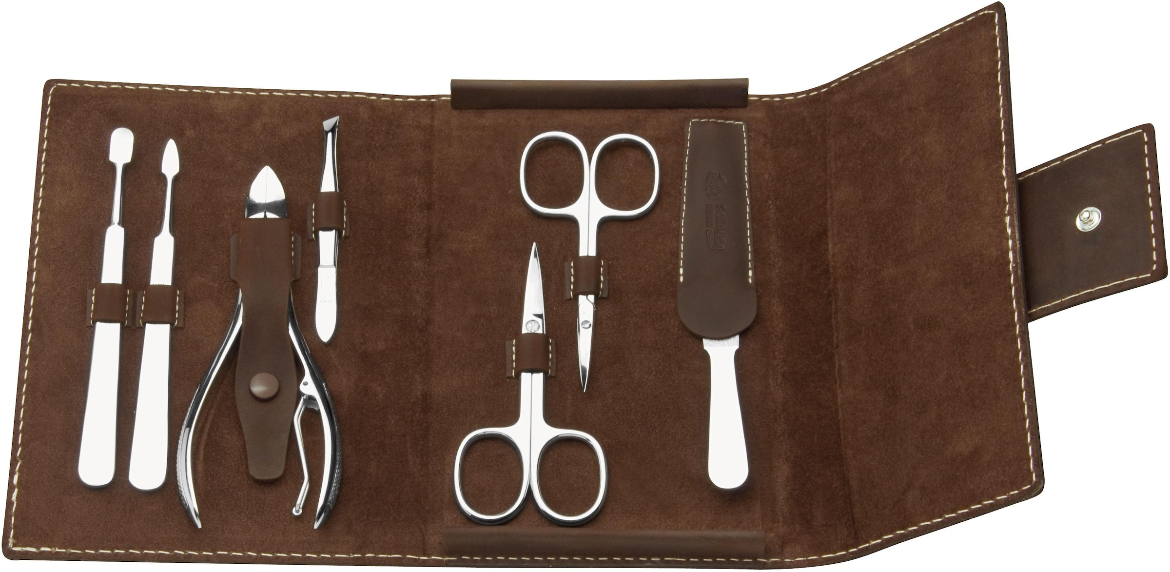 ERBE Maniküre-Etui »Lederetui mit Druckknopf« Rindleder Anilin günstig online kaufen