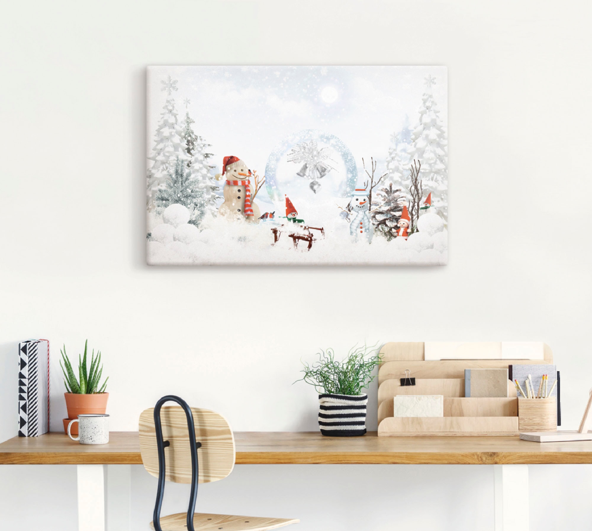 Artland Leinwandbild »Weihnachtsmärchen«, Weihnachten, (1 St.), auf Keilrahmen gespannt