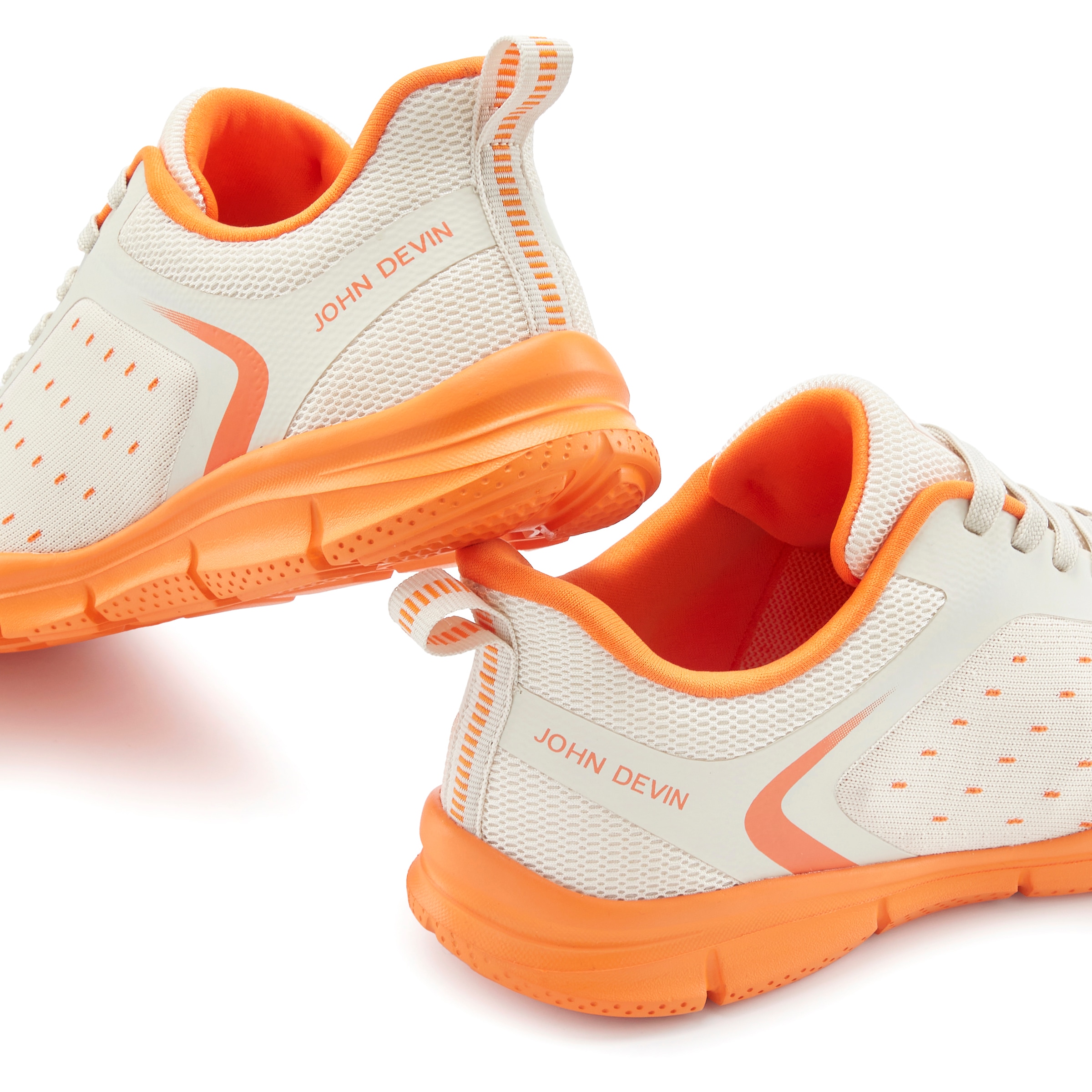 John Devin Sneaker »Schnürschuh, Freizeitschuhe, Schnürhalbschuhe, Halbschuh, Turnschuh«  im sportiven Look mit farbiger und flexibler Sohle VEGAN