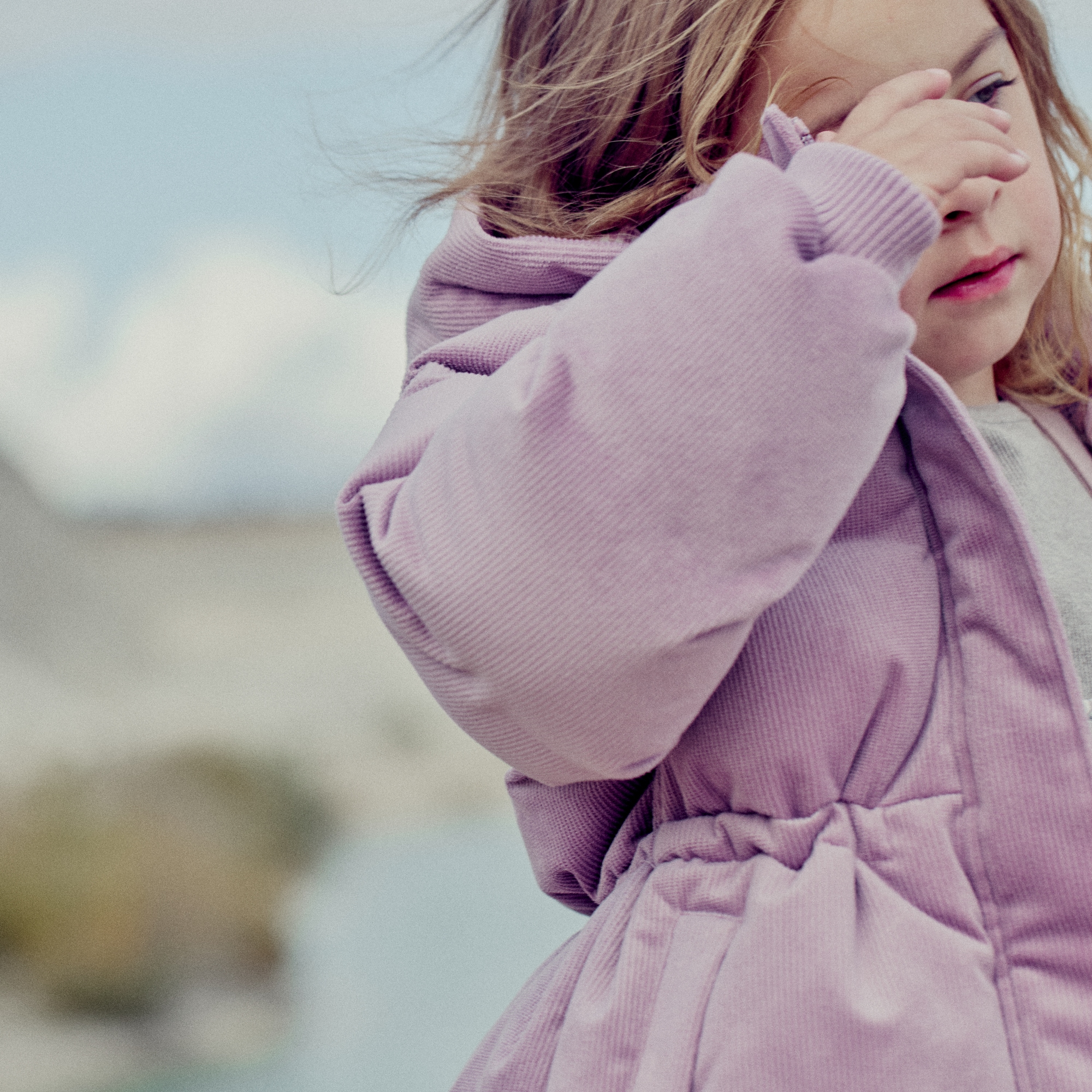 WHEAT Steppjacke »Puffer jacket Eli« mit Kapuze Cord, wasserabweisend, abnehmbare Kapuze und elastischer Bund
