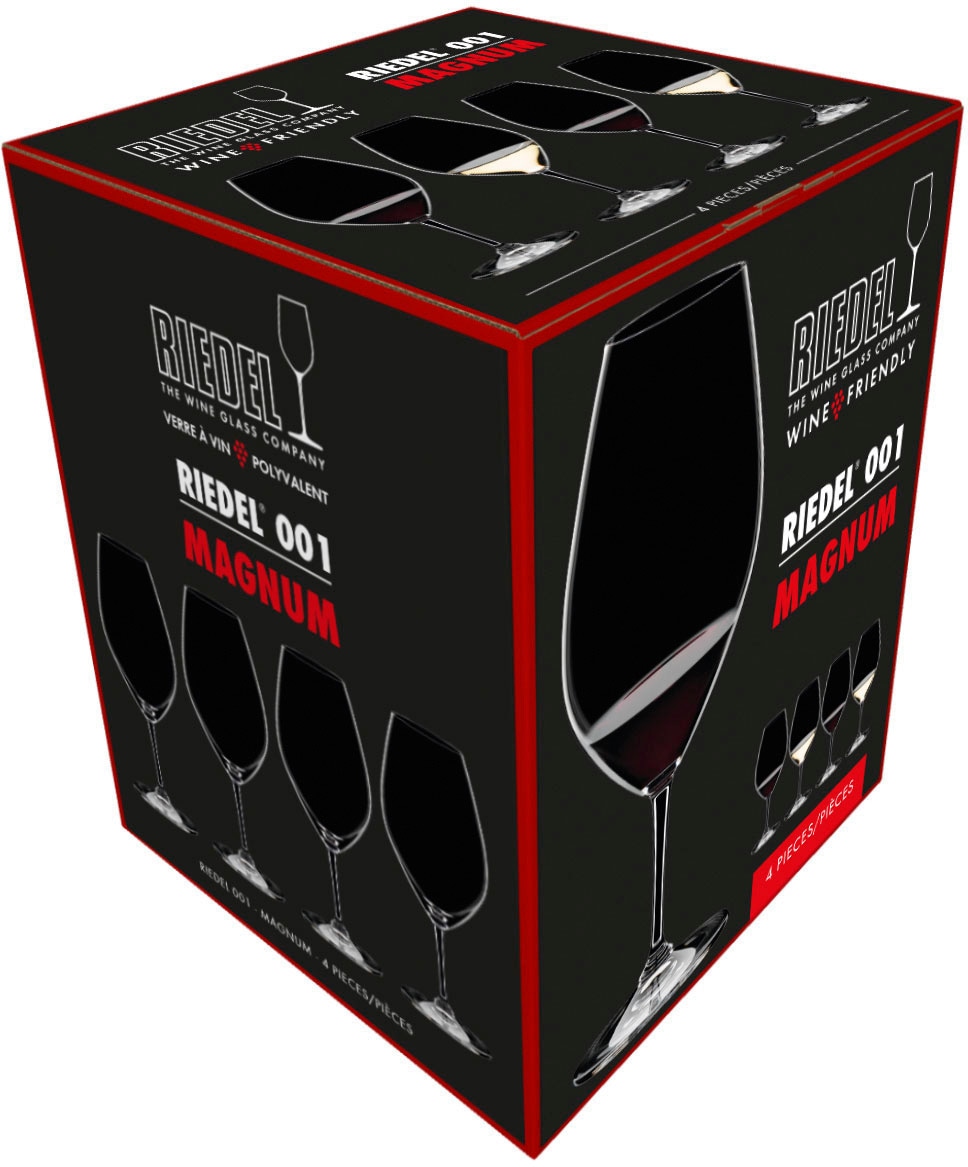 RIEDEL WINE FRIENDLY Rotweinglas »Wine Friendly«, (Set, 4 tlg., MAGNUM), Made in Germany, 995 ml, 4-teilig
