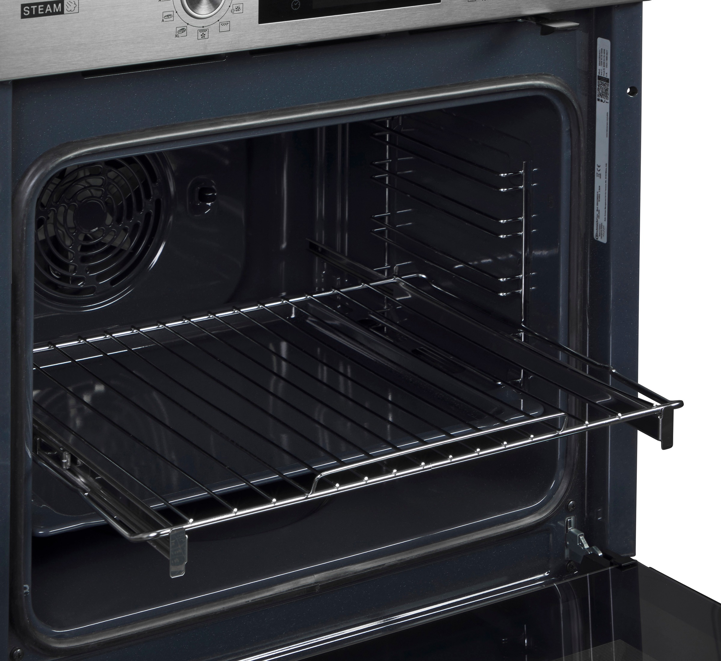 BAUKNECHT Einbaubackofen  »BBA2S85HU1«, mit 1-fach-Teleskopauszug, Gentle Steam