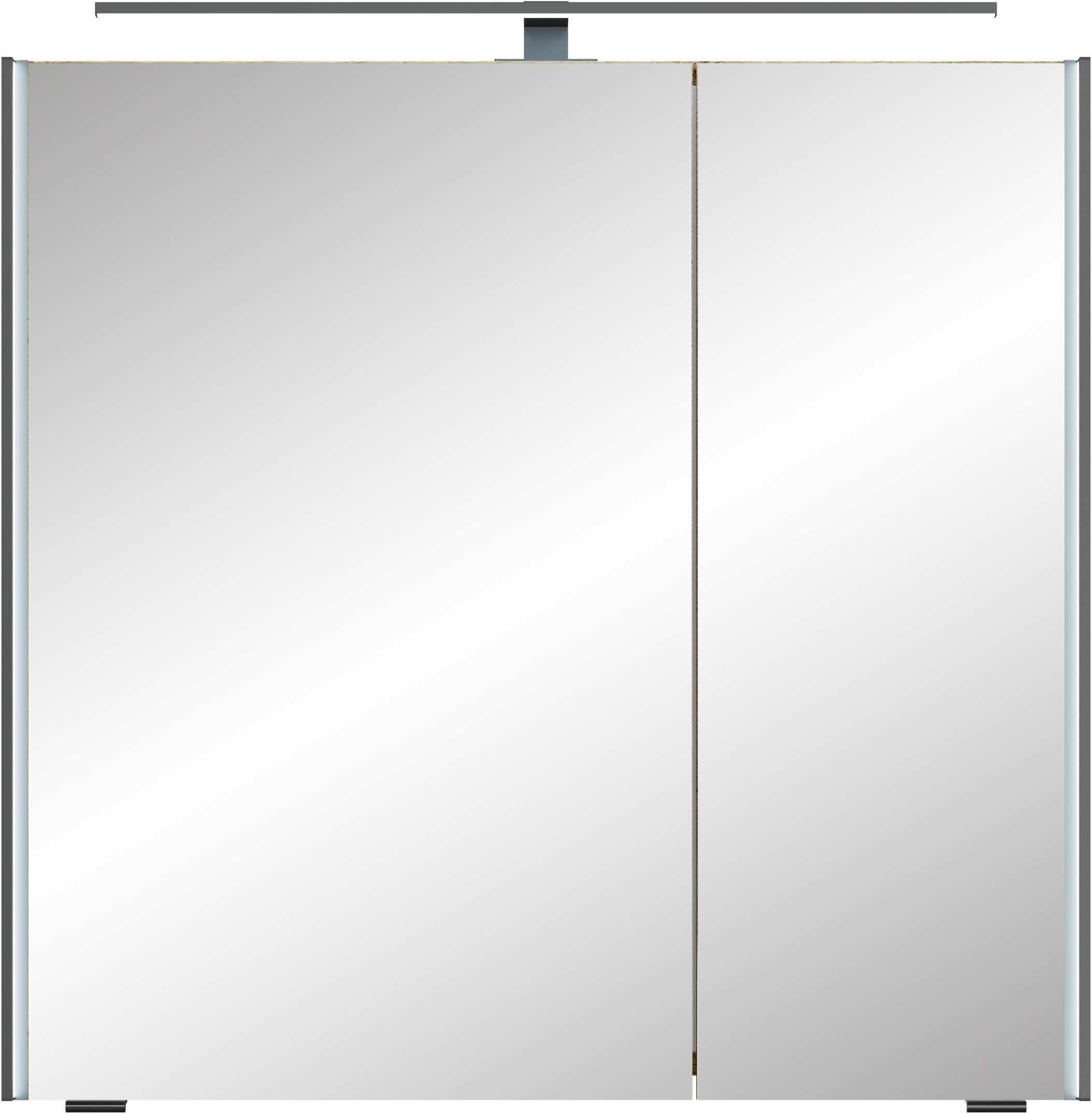 Saphir Badmöbel-Set »Serie 7045 2-teilig Mineralmarmor-Waschtisch mit LED-Spiegelschrank«, (Set, 2 St.), Badezimmer-Set 73,2 cm breit, inkl. Türdämpfer, 2 Türen, 2 Schubladen
