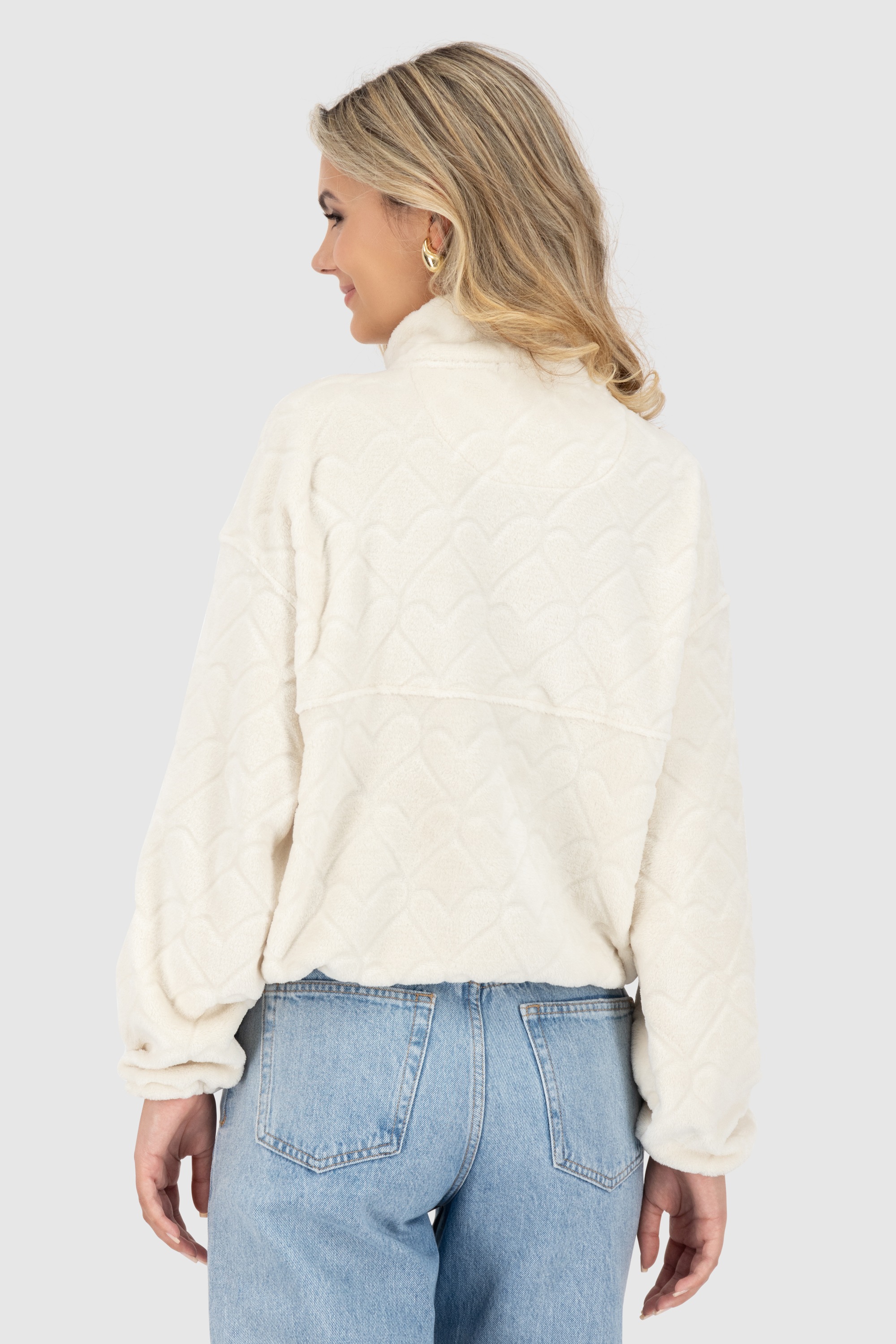 Alife & Kickin Sweatshirt »Damen LilianAK G«, Kuschliger Teddy Pullover mit zwei seitlichen Eingriffstaschen