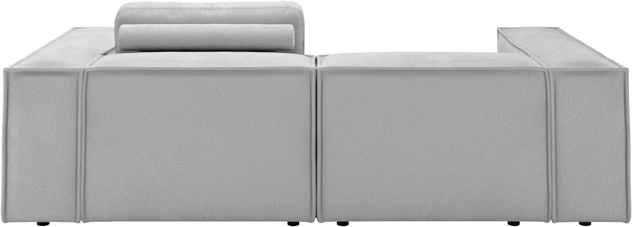 Places of Style Ecksofa »Watertown, kompakte L-Form, 246 cm breite für kleinere Räume«, modernes Ecksofa mit Feincordbezug, platzsparend & bequem