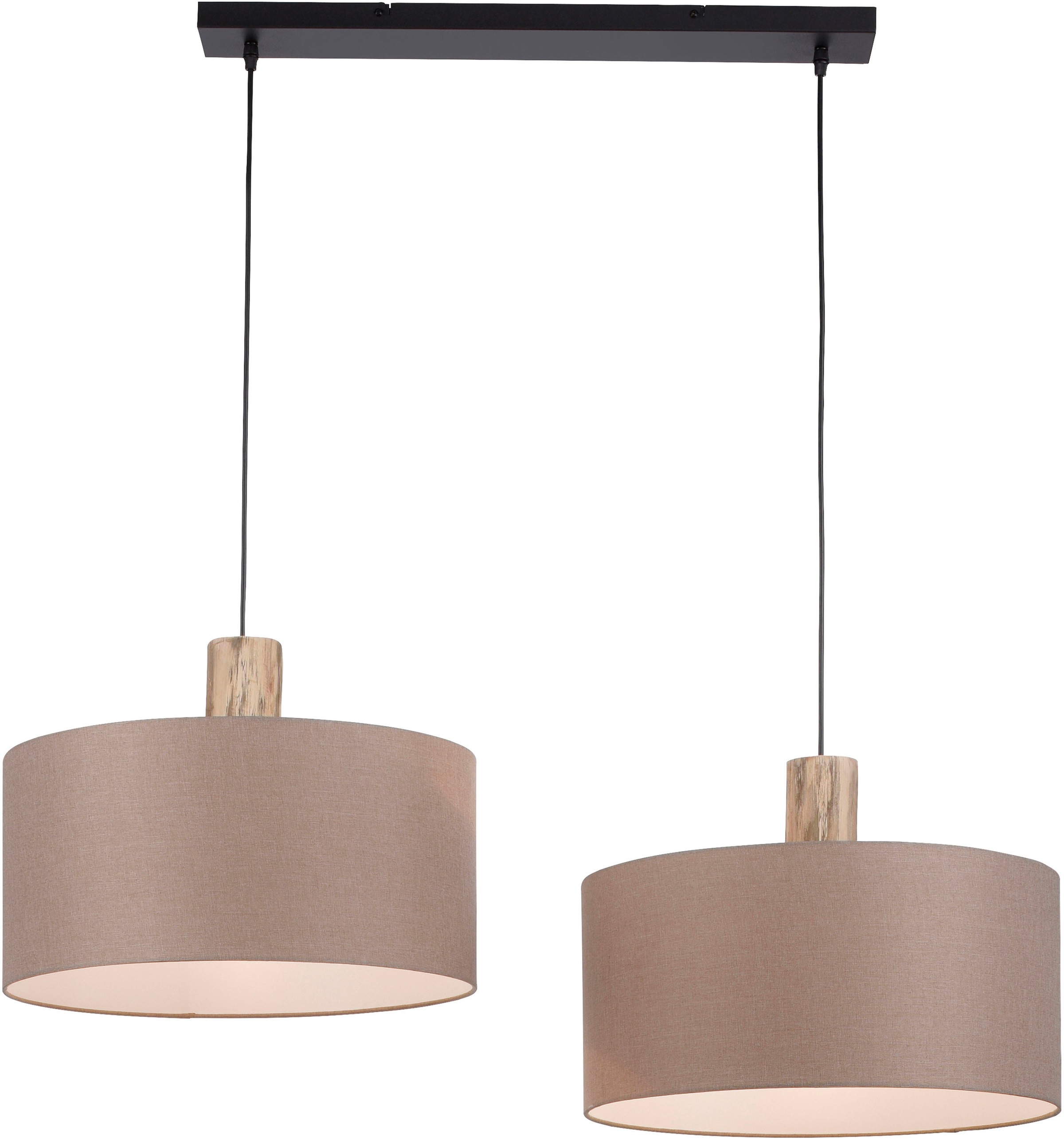 JUST LIGHT Pendelleuchte »LINEN« E27 1 Stk. ExklusiveE27