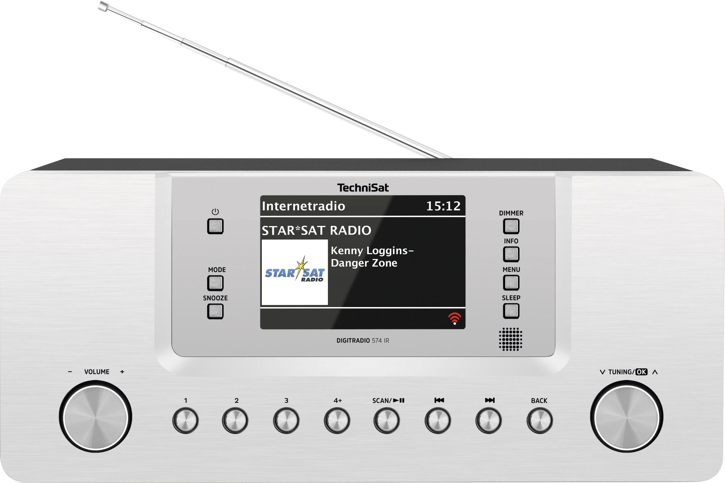 TechniSat Radio »DIGITRADIO 574 IR«, (Bluetooth-A2DP Bluetooth-AVRCP Bluetooth-WLAN Digitalradio (DAB+)-UKW mit RDS-Internetradio 10 W)