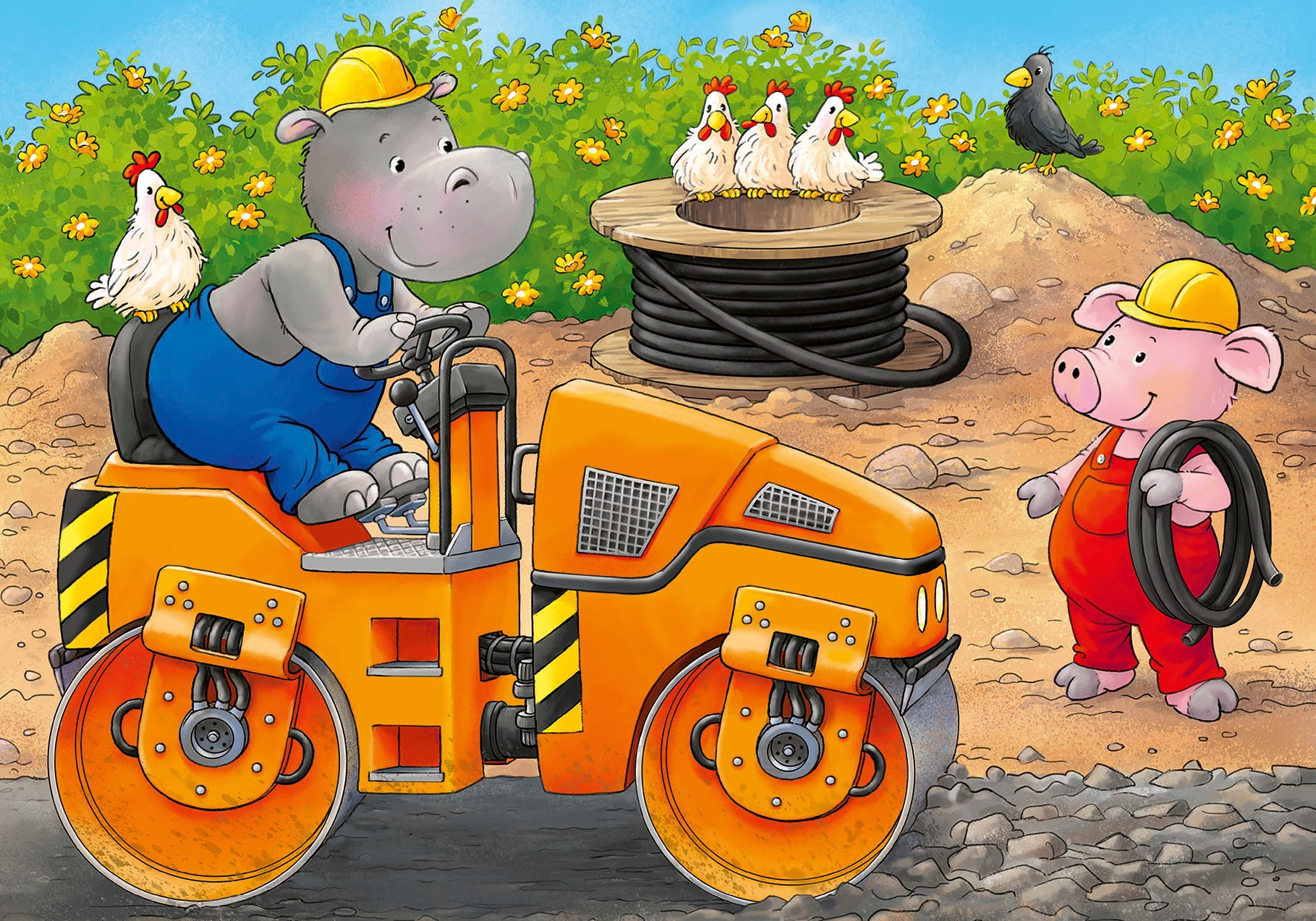 Ravensburger Puzzle »Tiere auf der Baustelle«, Made in Europe