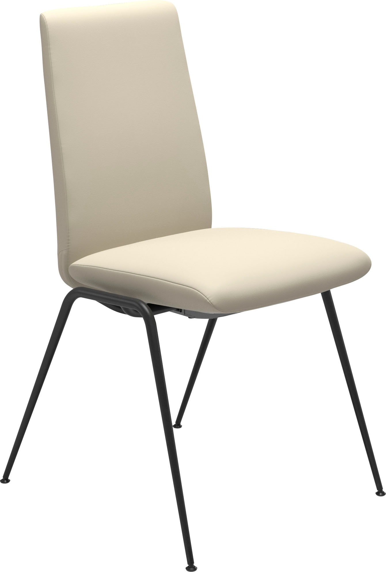 Stressless® Polsterstuhl »Laurel«, Leder BATICK, Low Back, Größe M, mit Beinen aus Stahl in Schwarz matt