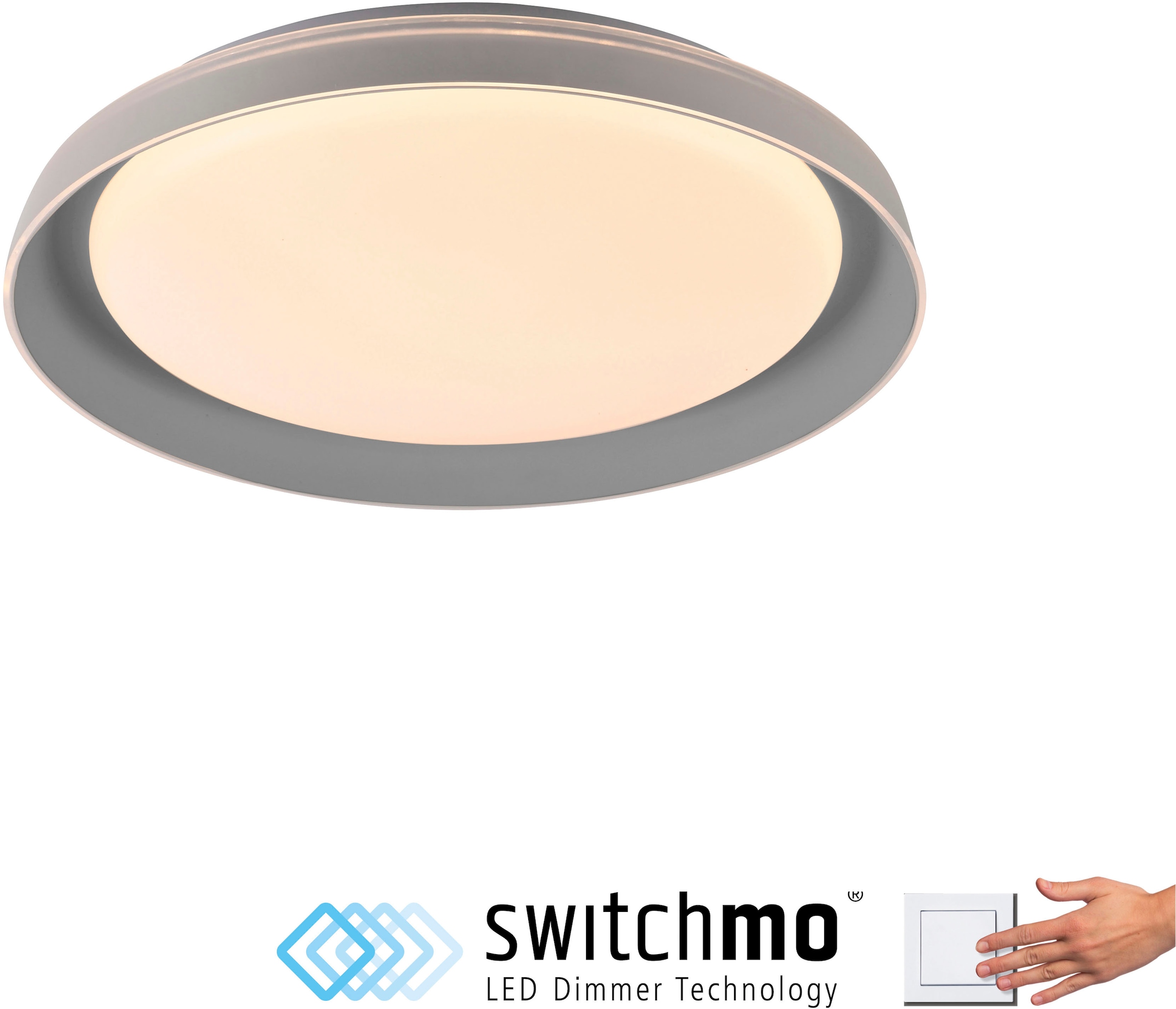 JUST LIGHT Deckenleuchte »SATI«, 1 flammig, Leuchtmittel LED-Board | LED fest integriert, LED, dimmbar, Switchmo, Memory, nach Trennung vom Netz