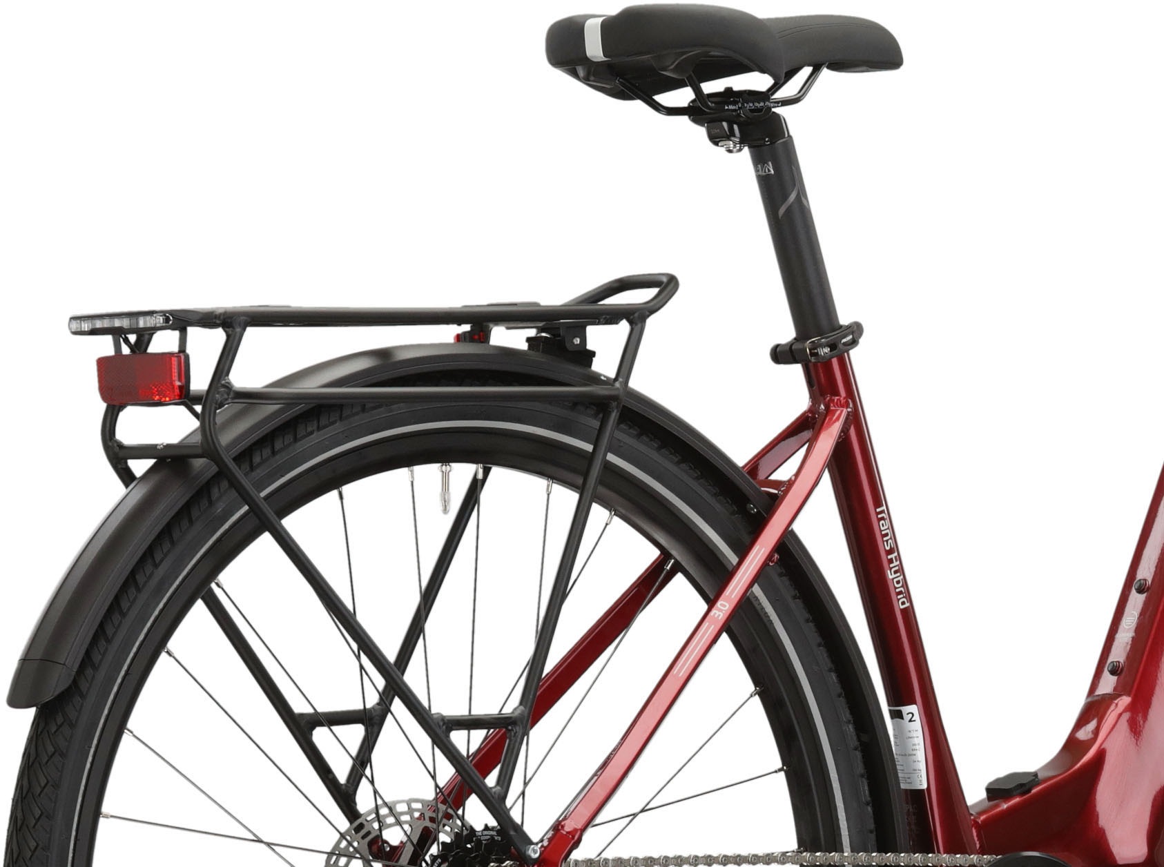 Kross »E-Trekkingrad Trans Hybrid LS 3.0 28 Zoll rot« 8 Gang Shimano Acera T3000 Schaltwerk Kettenschaltung Mittelmotor 250 W SHIMANO 36 V/250 W, Mittelmotor DU-E500