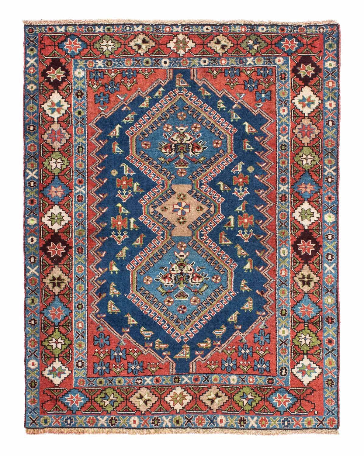 morgenland Wollteppich »Täbriz - 50 Raj Medaillon Blu scuro 92 x 65 cm«, re günstig online kaufen