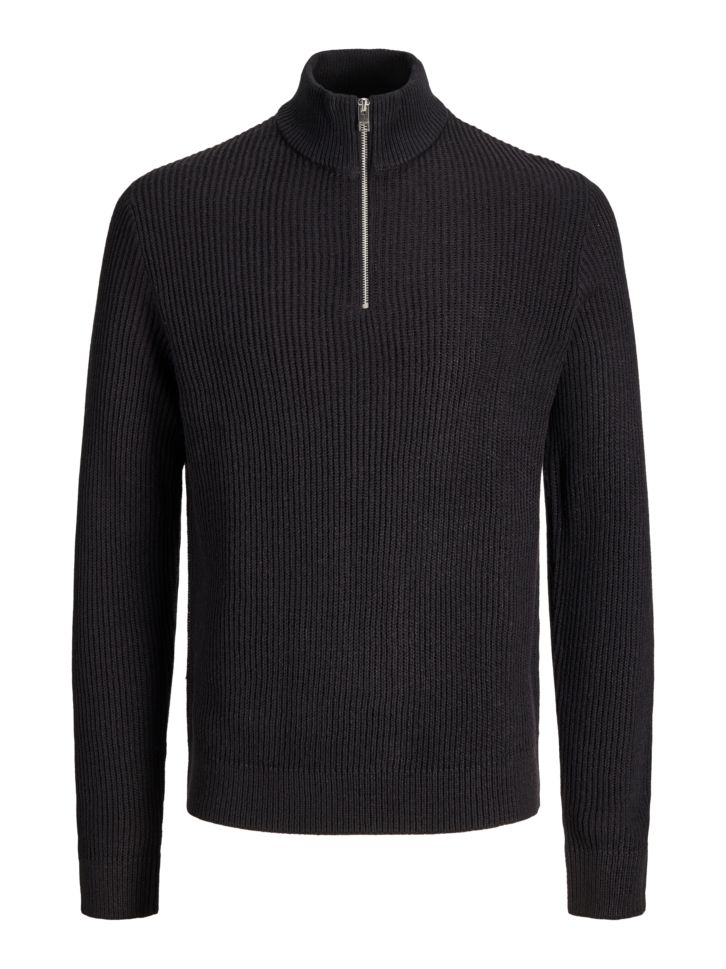Jack & Jones Troyer »JJPANNEL KNIT HALF ZIP AW26« Materialmix, regular fit