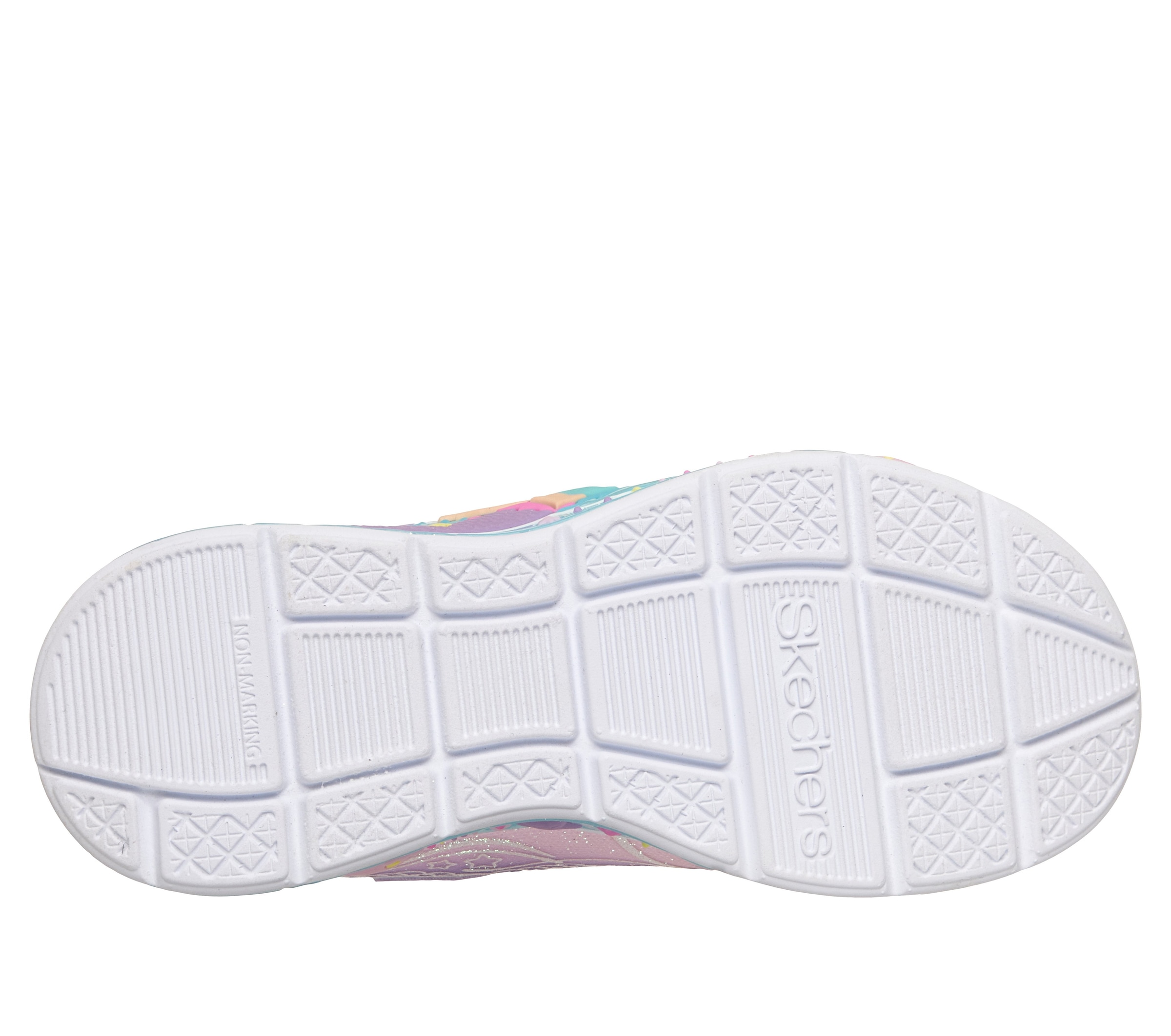 Skechers Sneaker »MERMAID DREAMS LIGHTS«  Blink,-Klettschuh mit Applikation, Größenschablone zum Download