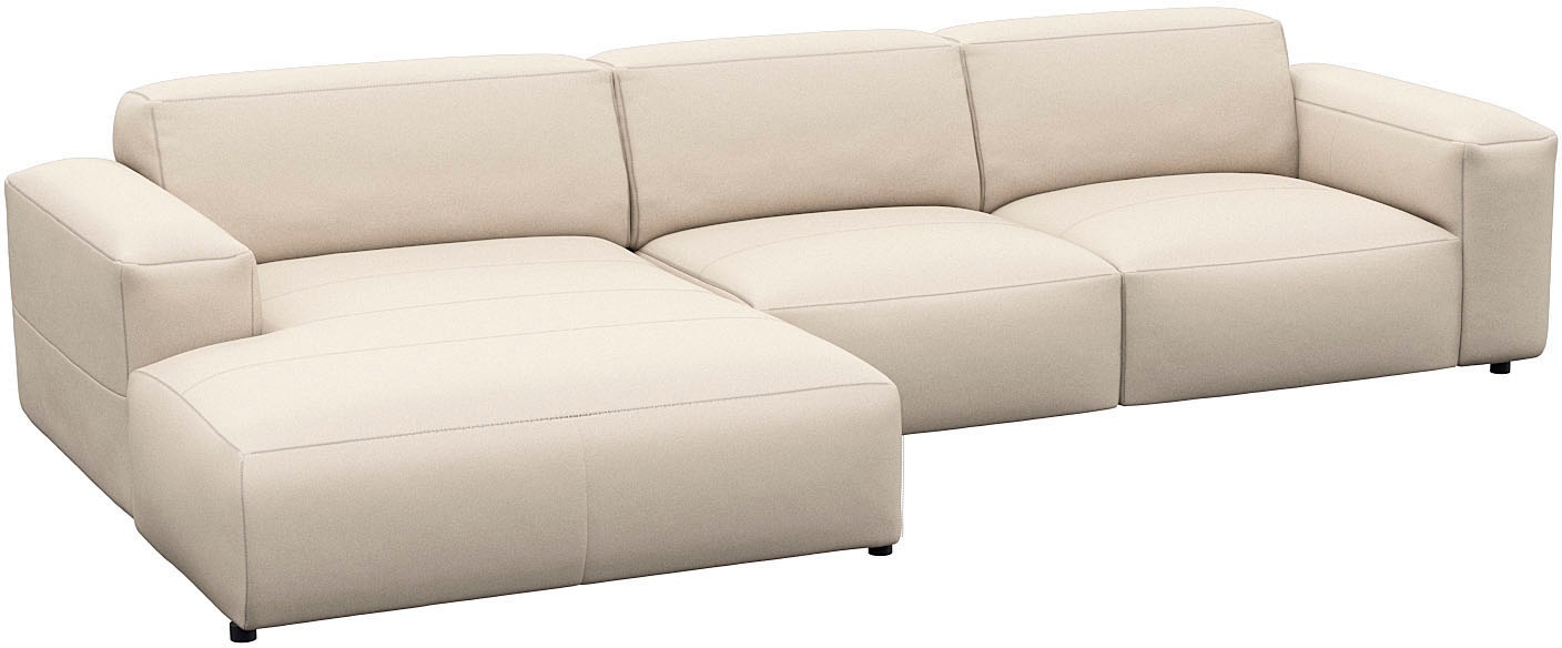 FLEXLUX Ecksofa »Lucera bequem und komfortabel durch hochwertigen Sitzaufba günstig online kaufen
