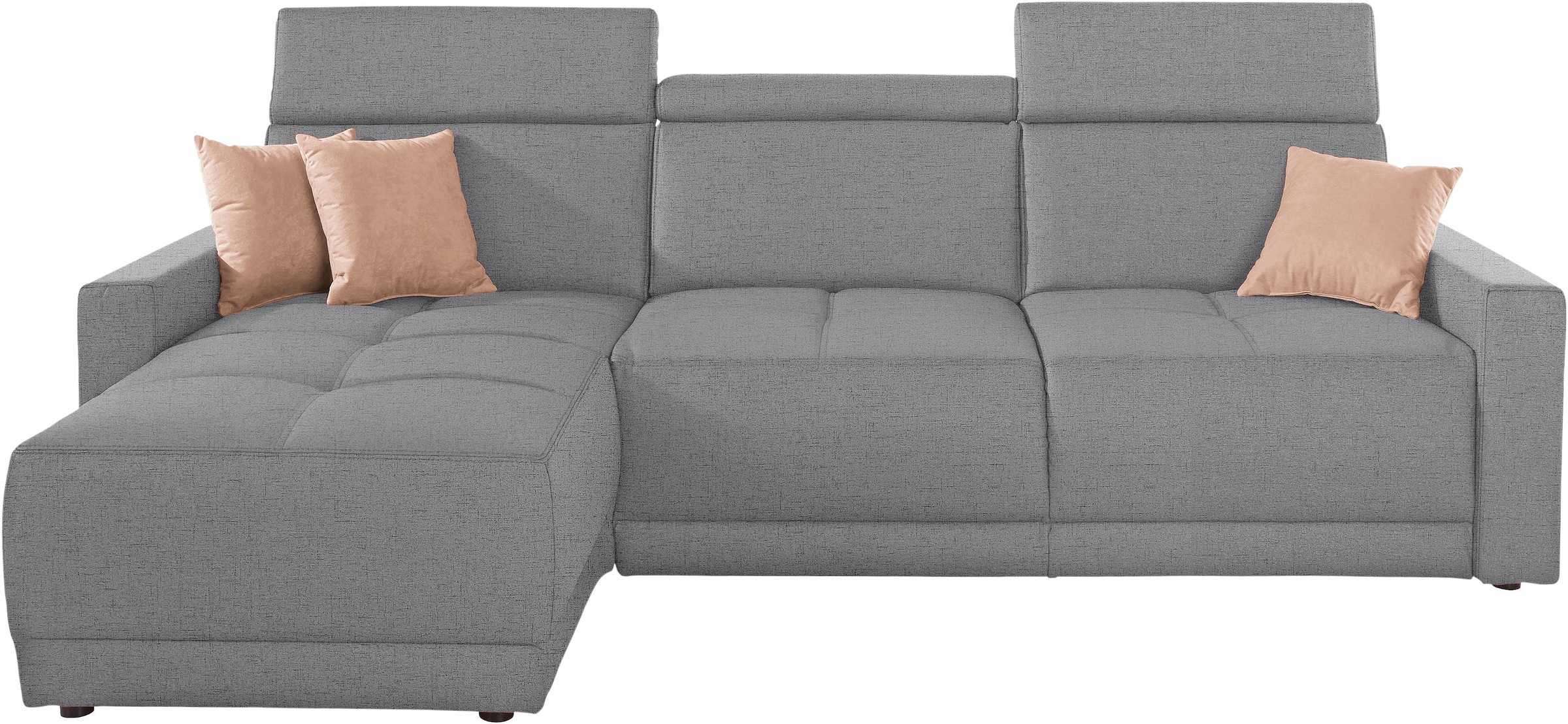DOMO collection Ecksofa »Ava mit moderner Sitzheftung & toller Doppelnaht, günstig online kaufen