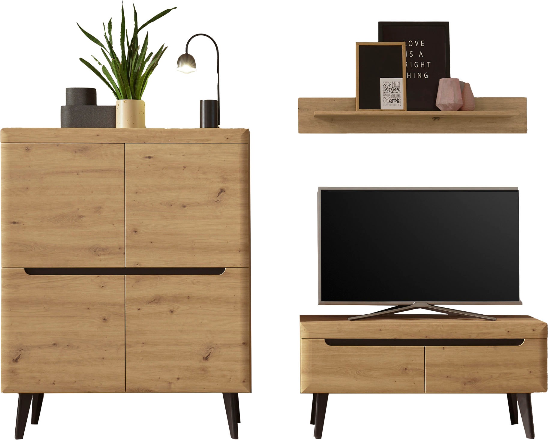 INOSIGN Wohnwand »Torge, Anbauwand, Schrankwand, Mediawand, Wohnzimmer-Set« 3 Stk. tlg.