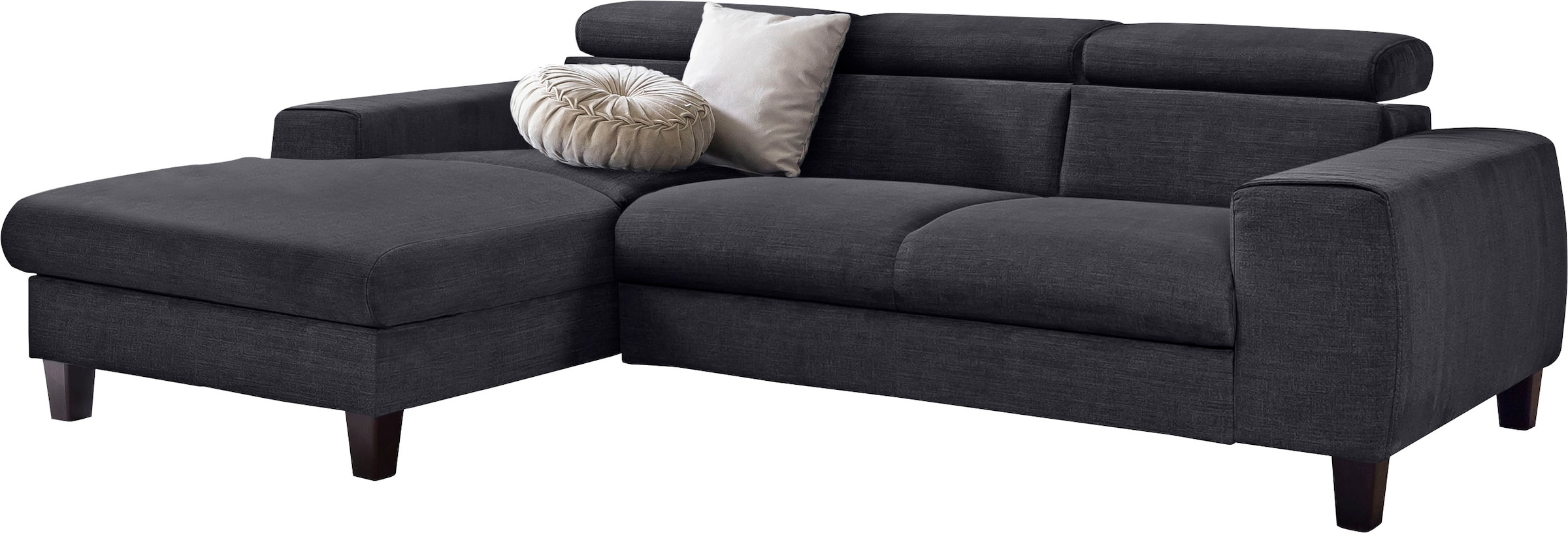 COTTA Ecksofa "Morven L-Form mit Kopfteilverstellung" wahlweise mit Bettfun günstig online kaufen