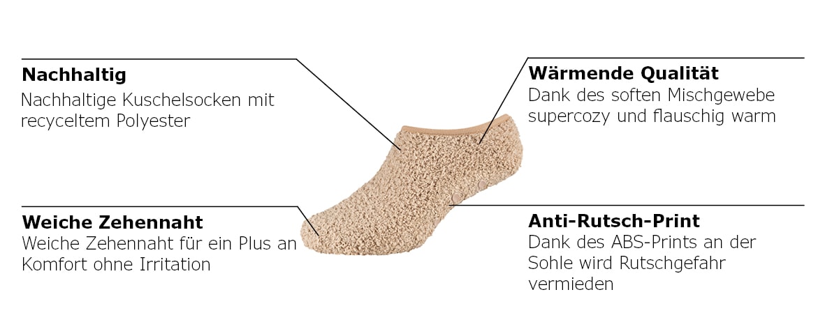 Camano Kurzsocken mit weichem Bund ohne Gummidruck, formbeständig