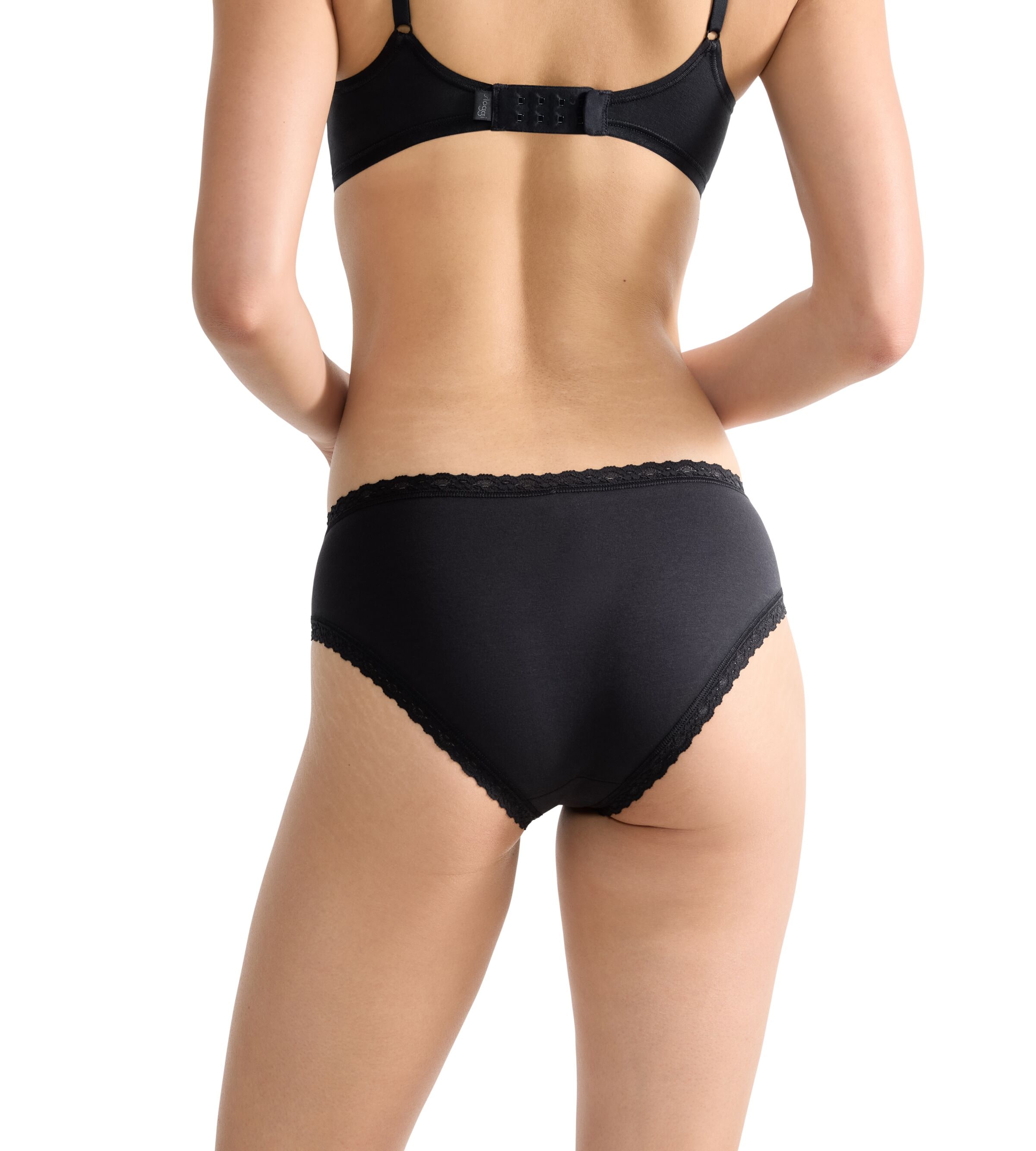 sloggi Slip »24/7 Cotton Lace Hipster C3P«, (3er Pack), mit zarter Spitze und hohem Baumwollanteil