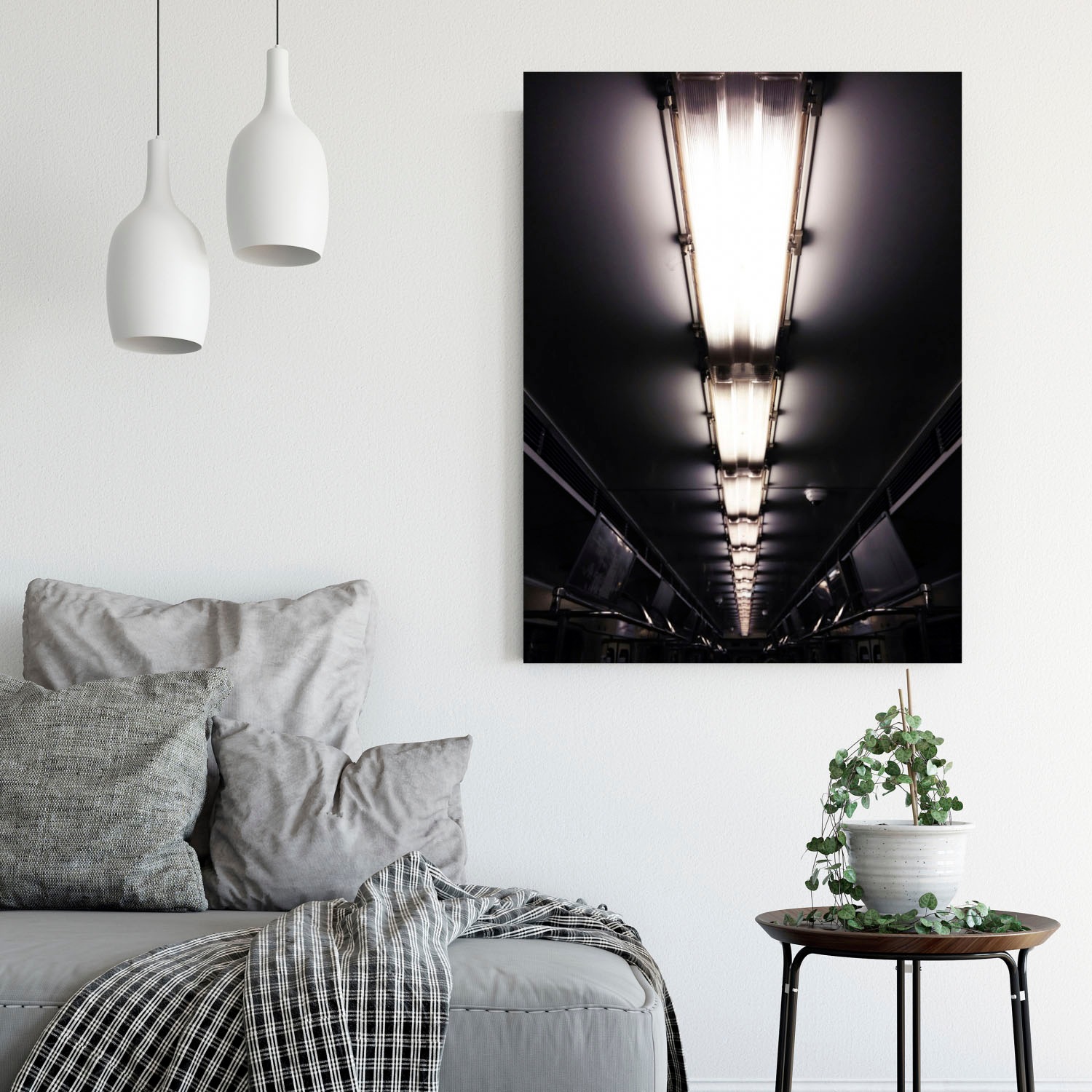 queence Acrylglasbild »Licht im Zug«, Kunst-Züge-Zugbilder, Fine Art-Print günstig online kaufen