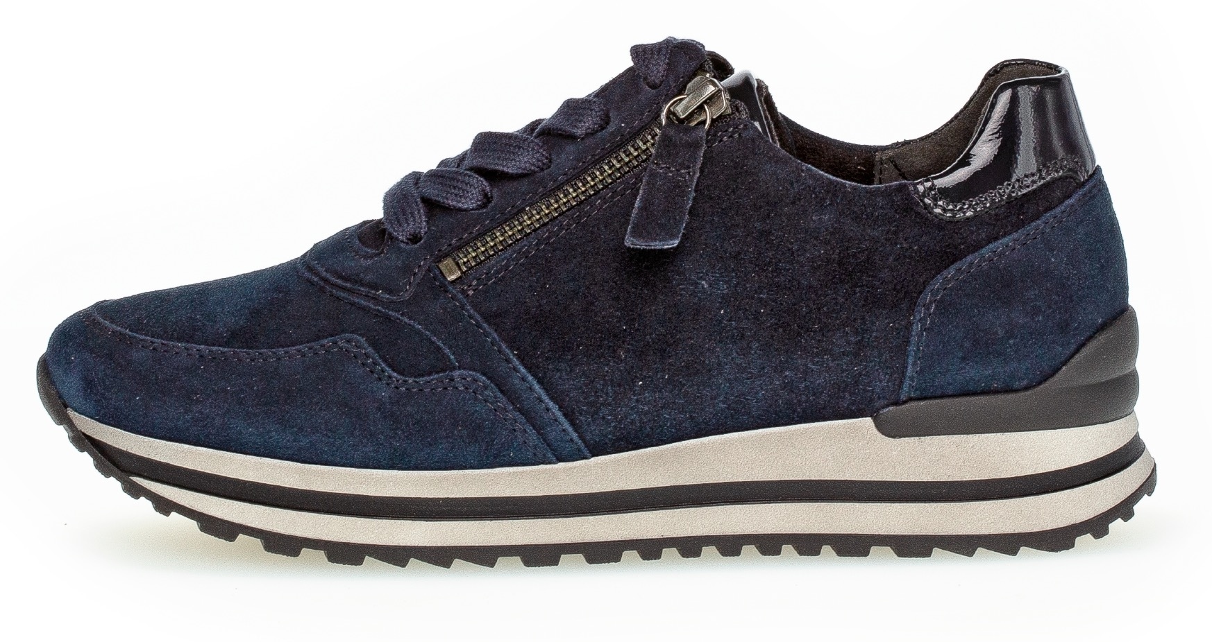 Gabor Keilsneaker »Turin«, Freizeitschuh, Halbschuh, Schnürer, gepolsterter Schaftrand, H-Weite