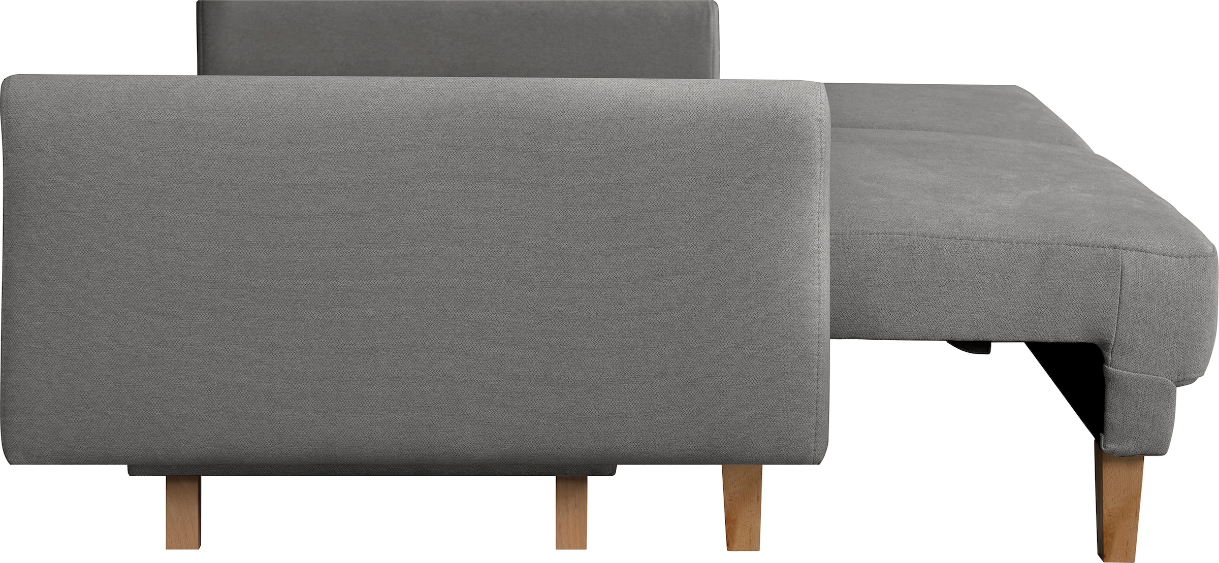 Home affaire 3-Sitzer »TRIPLO optionale Schlafsofa mit Bettkasten, Maße B/T/H: 215/100/89 cm«, Wahlweise Bettfunktion - Liegefläche 145x191 cm, Rücken-, Zierkissen