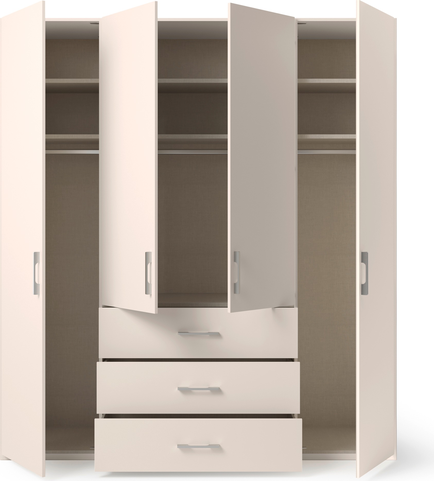 set one by Musterring Drehtürenschrank »Henderson«, mit 3 Schubladen, inkl. Fachböden und Kleiderstangen
