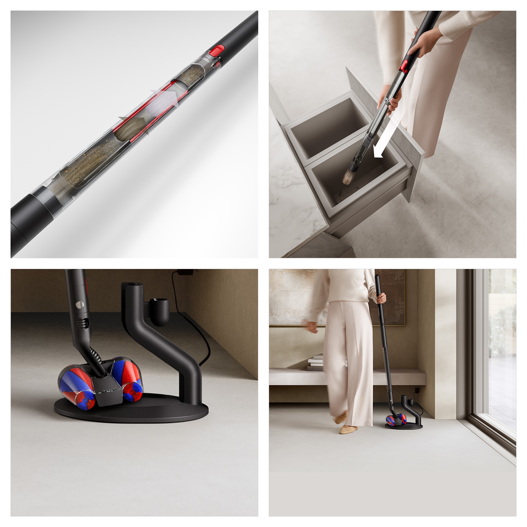 DYSON Akku-Stielstaubsauger »PencilVac™ Fluffycones« Saugkraft bis zu: 55 AW, Voller innovativer  Technologie