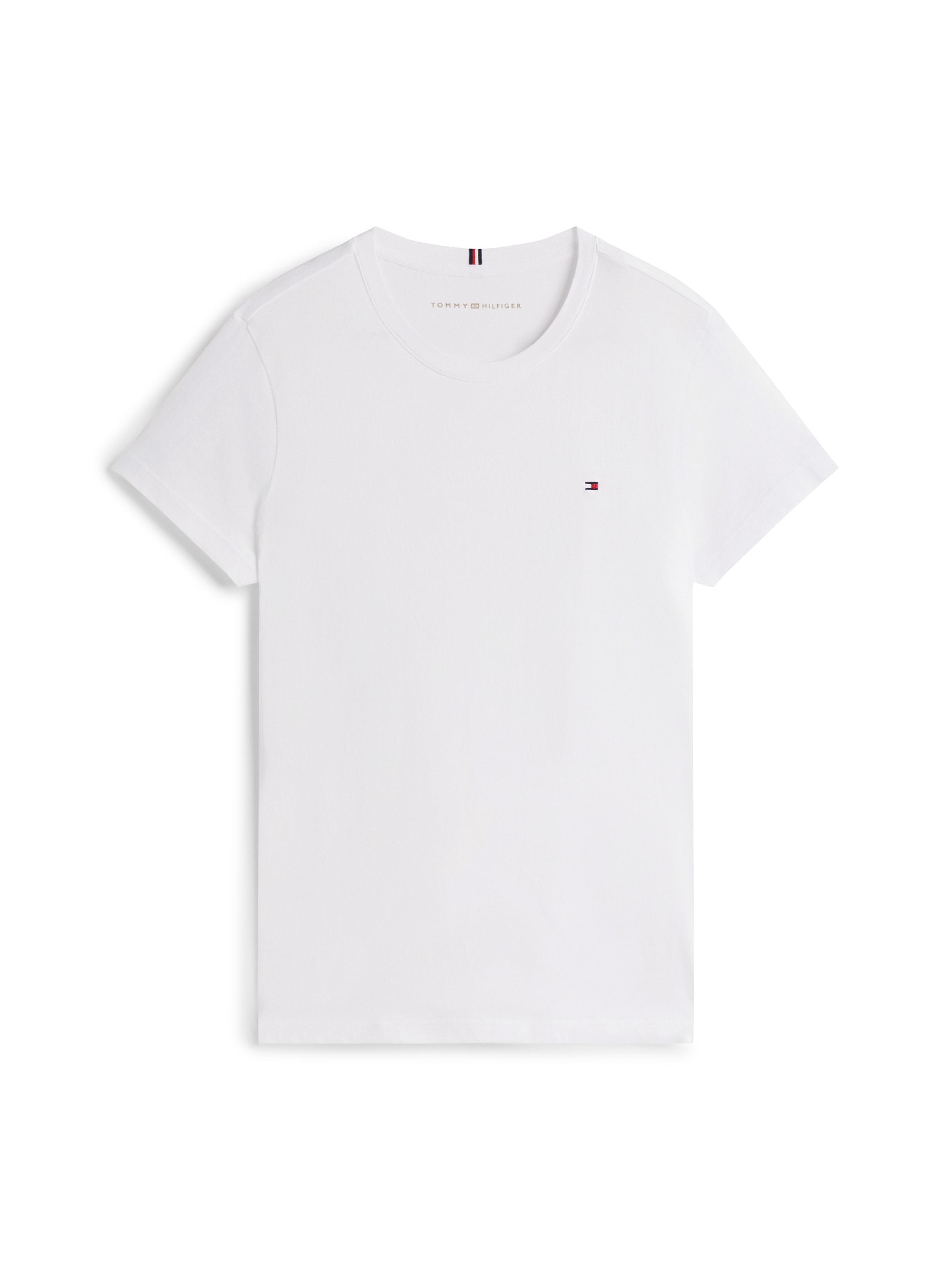Tommy Hilfiger T-Shirt »HERITAGE CREW NECK TEE« mit Tommy Hilfiger Logo-Flag auf der Brust