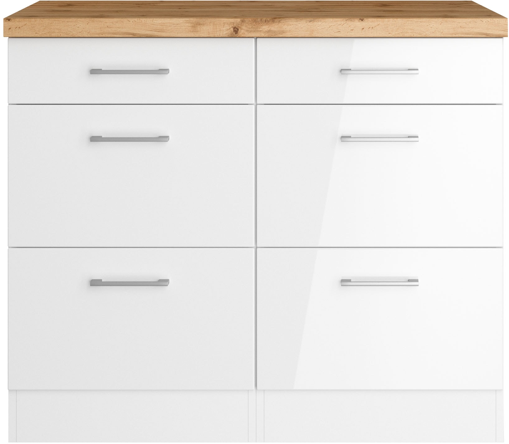 KOCHSTATION Unterschrank »KS-Milan« Auszugschrank 100 cm, matte oder hochgl günstig online kaufen