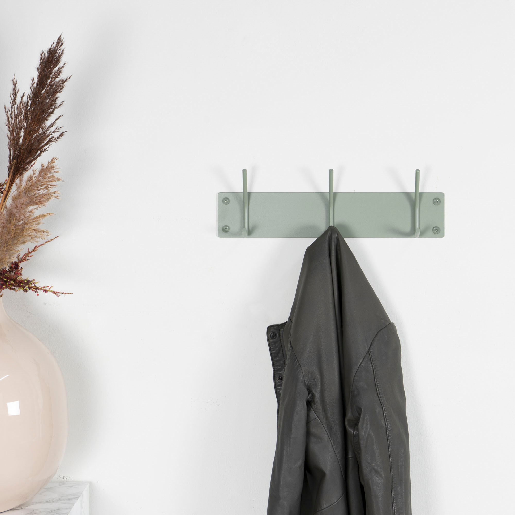 Spinder Design Garderobenhaken »FUSION 3«, (1 St.), Wandgarderobe aus Stahl im Skandinavischen Stil mit 5 Haken