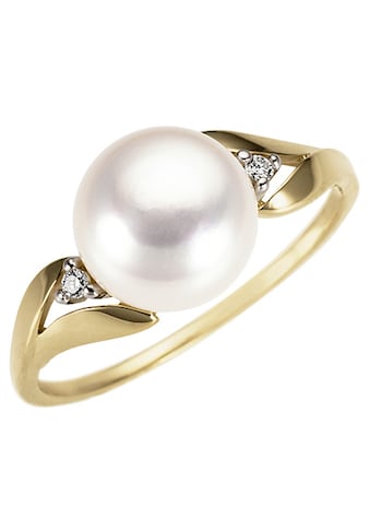 Perlenring »Schmuck Geschenk Gold 333 Fingerring Damenring Perle«