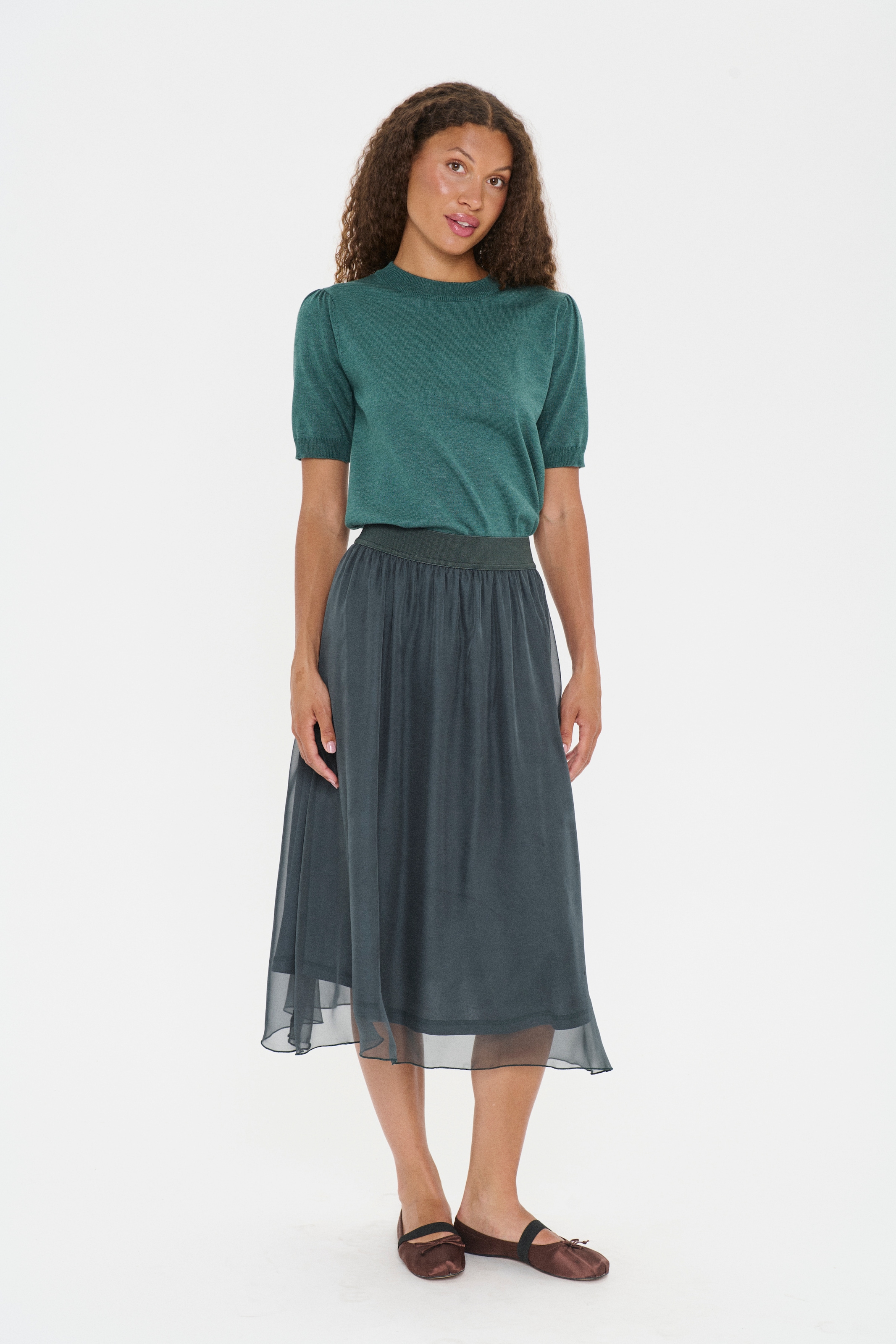 Saint Tropez Midirock »CoralSZ Skirt« aus Chiffon