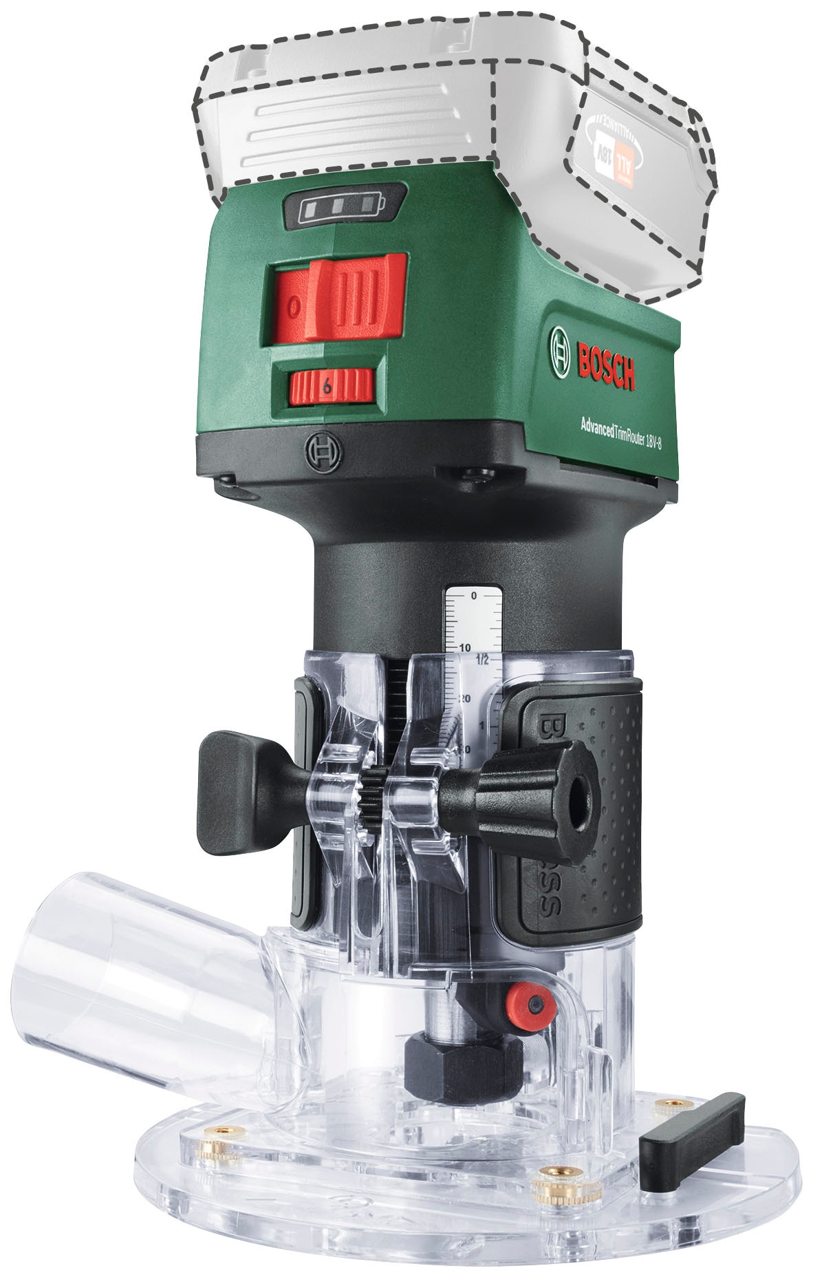 Bosch Home & Garden Akku-Fräse »AdvancedTrimRouter 18V-8 Solo Tool« ohne Akku und Ladegerät, 18 Volt System
