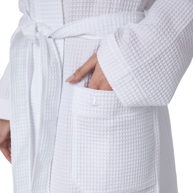 Möve Kimono »Homewear«, (1 St.), Piquée-Oberfläche bequem und schnell  bestellen
