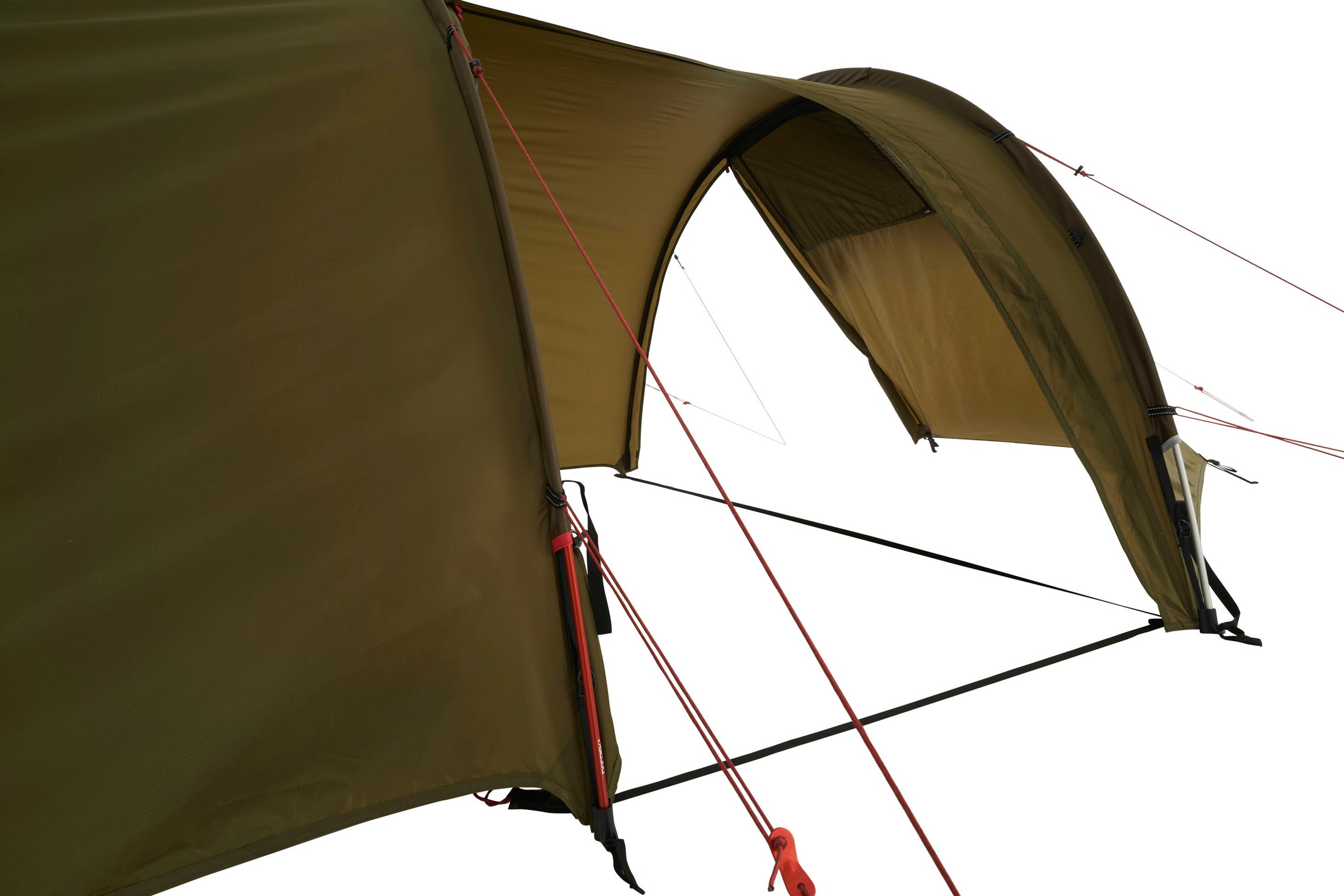 Nordisk Tunnelzelt »Oppland 3 (2.0) PU Tent Dark Olive«, 3 Personen, (Packung, 1 tlg.)